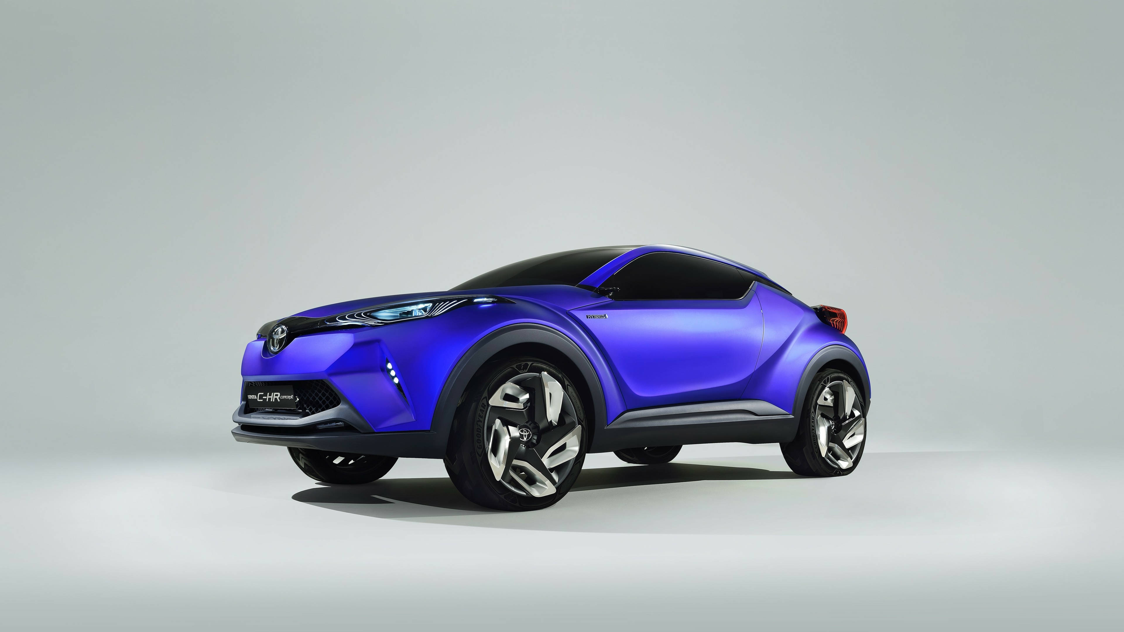Боковой вид синего Toyota CH-R 4K Обои