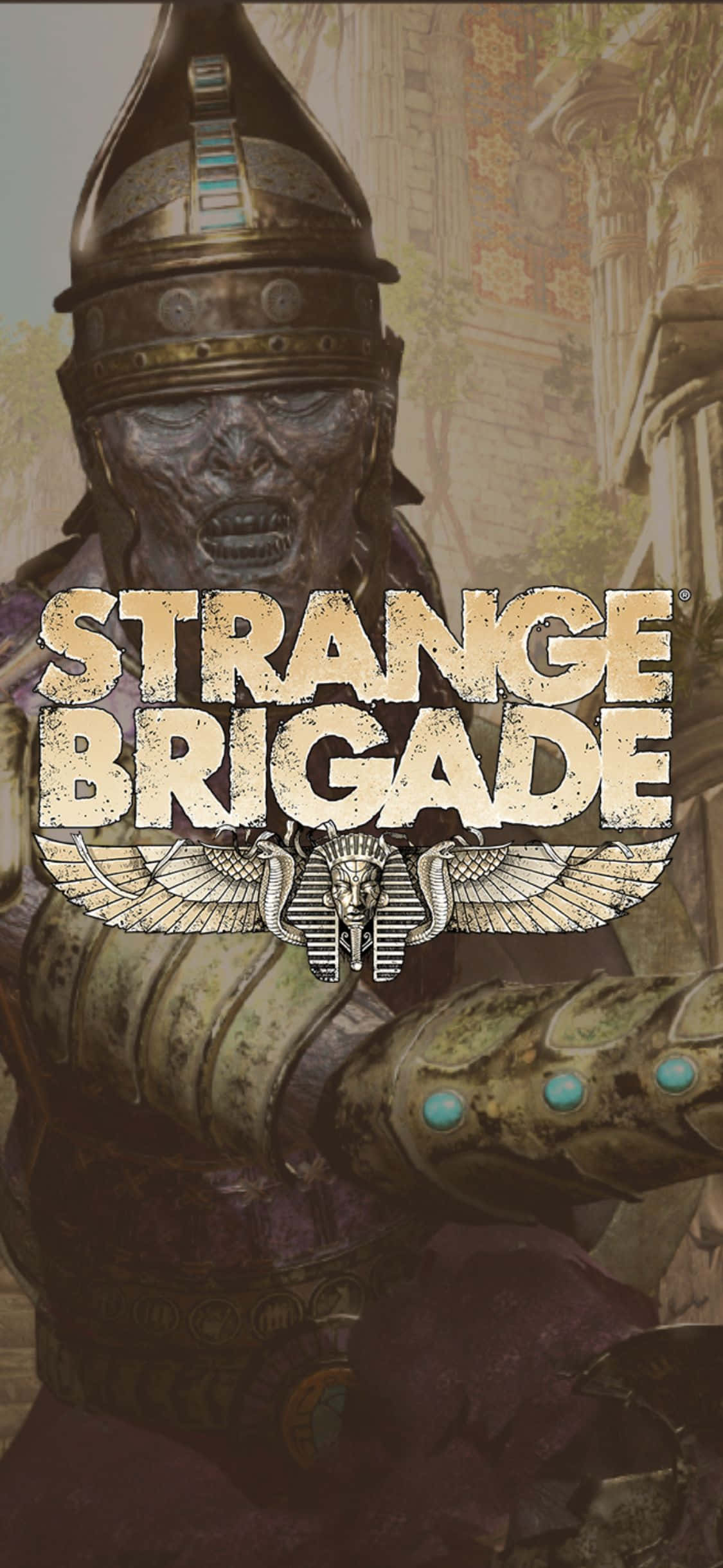 Бронированный скелет-зомби iPhone X Strange Brigade фон Обои