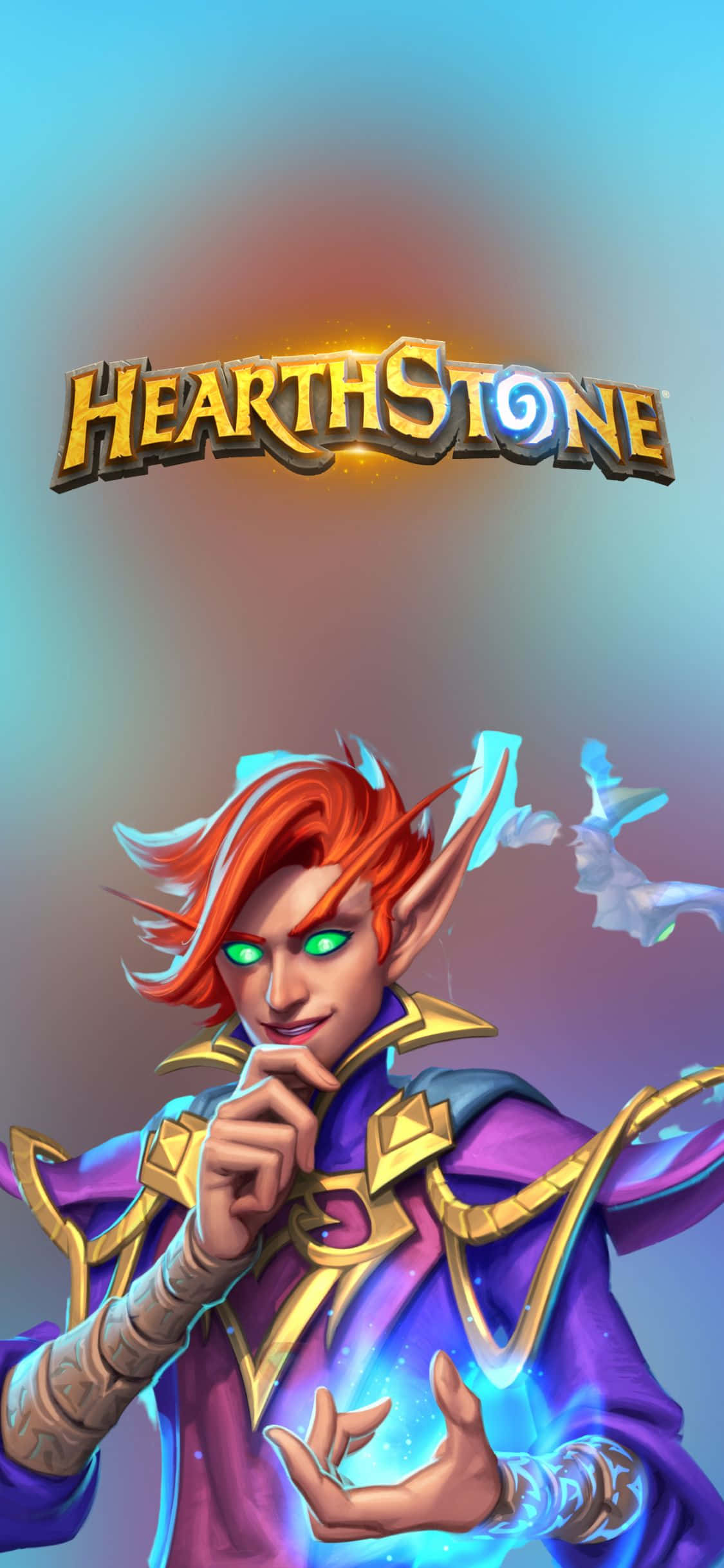 Обои Hearthstone для iPhone XS с Варденом Рассветной Хватки Обои
