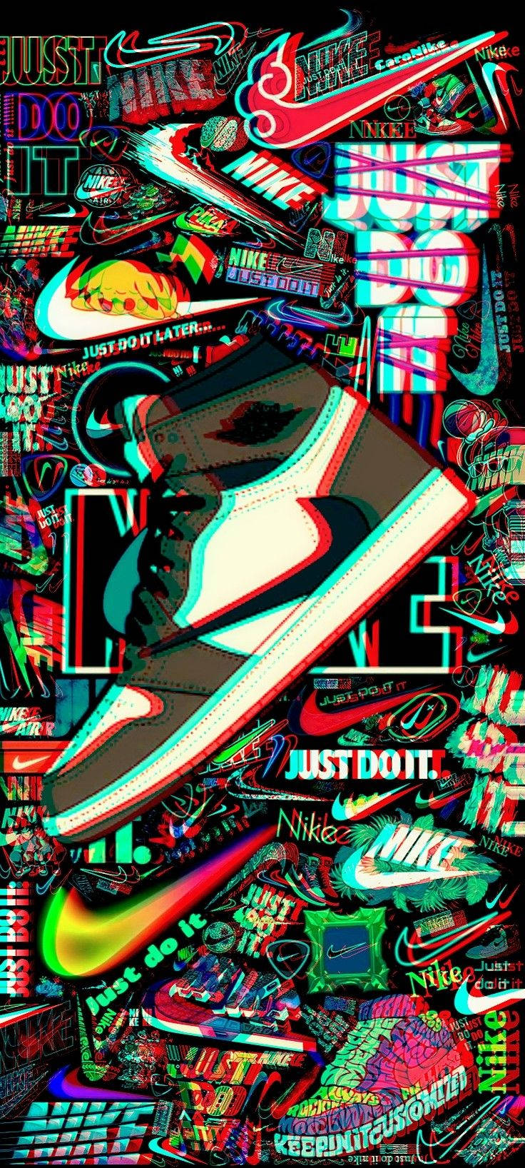 Вдохновляйтесь смелым граффити Nike Обои