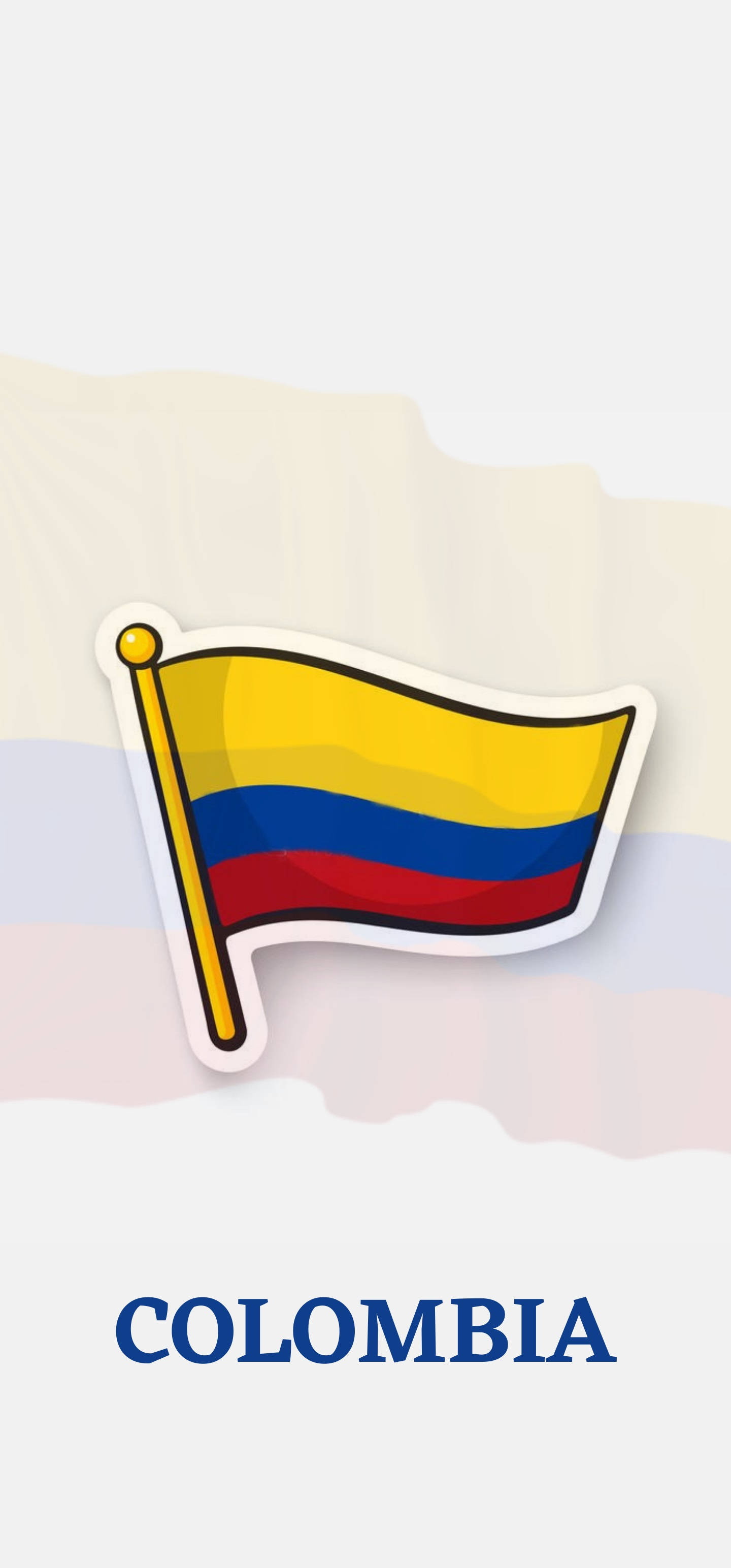Вектор флага Колумбии Обои