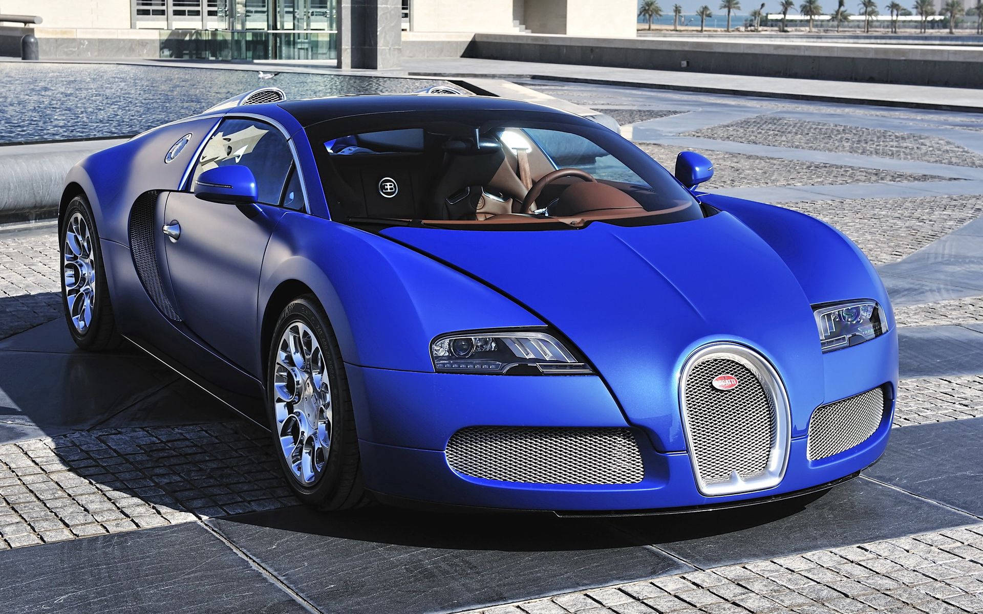 Обои с классической сапфировой Bugatti Veyron