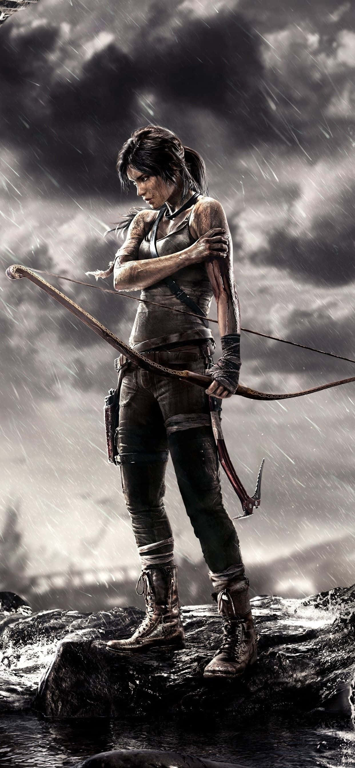 Покоряйте новые высоты в Rise of the Tomb Raider с iPhone Xs Max Обои