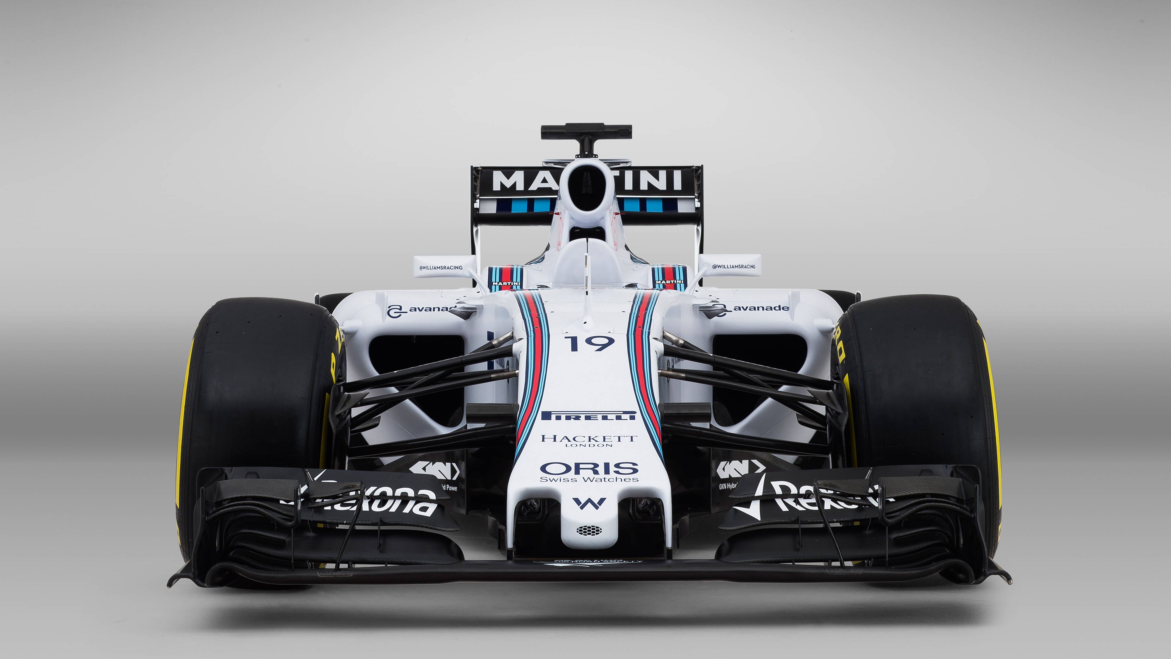 Вид спереди на гоночный автомобиль Williams Обои