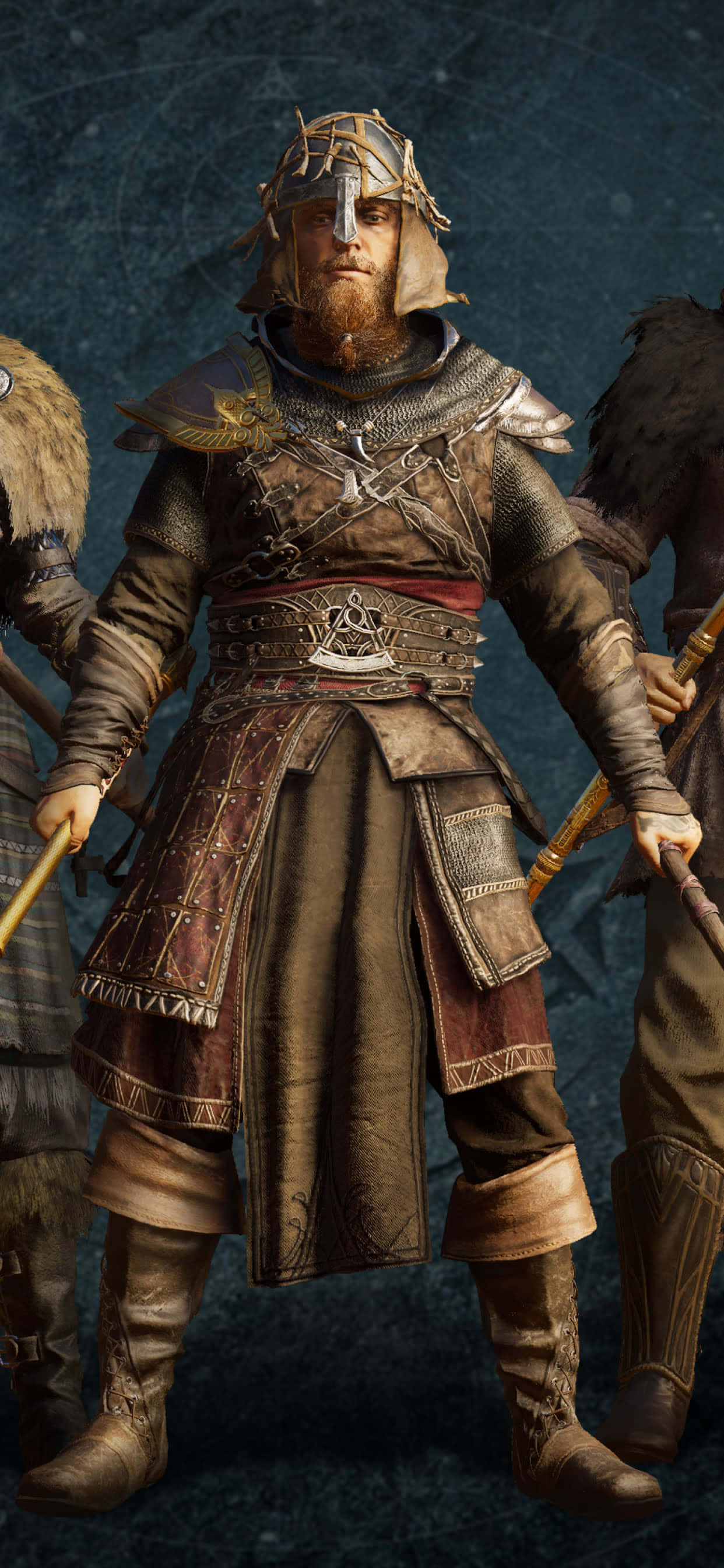 Фон Vikings iPhone Xs Max Assassin's Creed Valhalla Обои