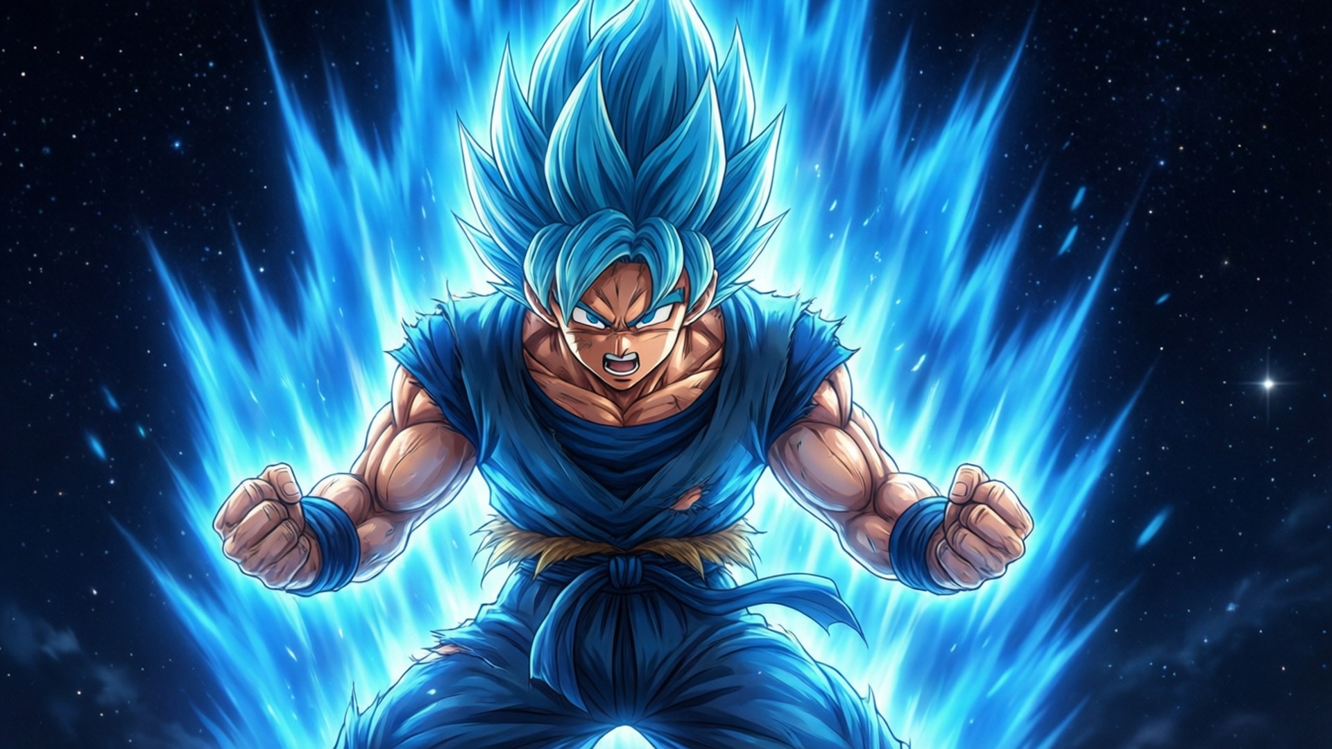 Восхождение Супер Сайяна Синего Обои
