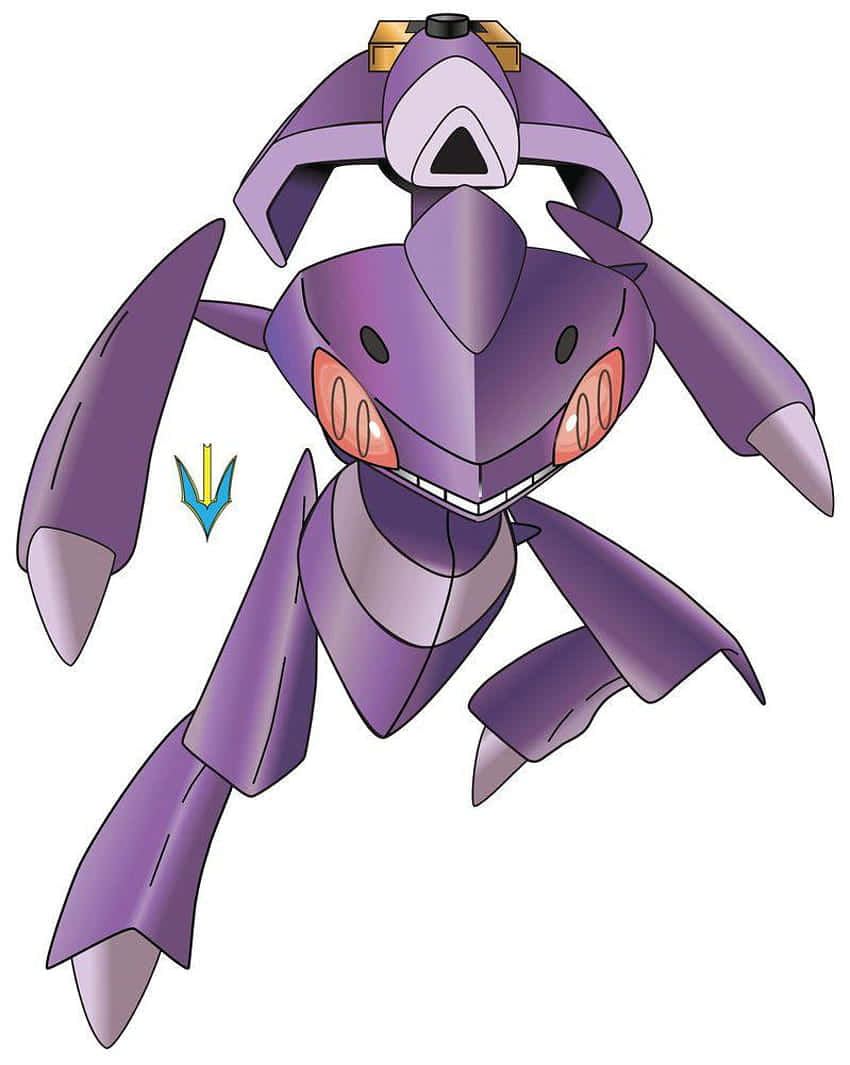 Впечатляющая иллюстрация покемона Genesect Обои