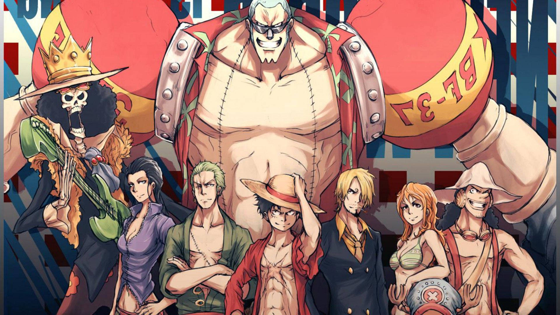 Красивый фан-арт команды Соломенной Шляпы в One Piece