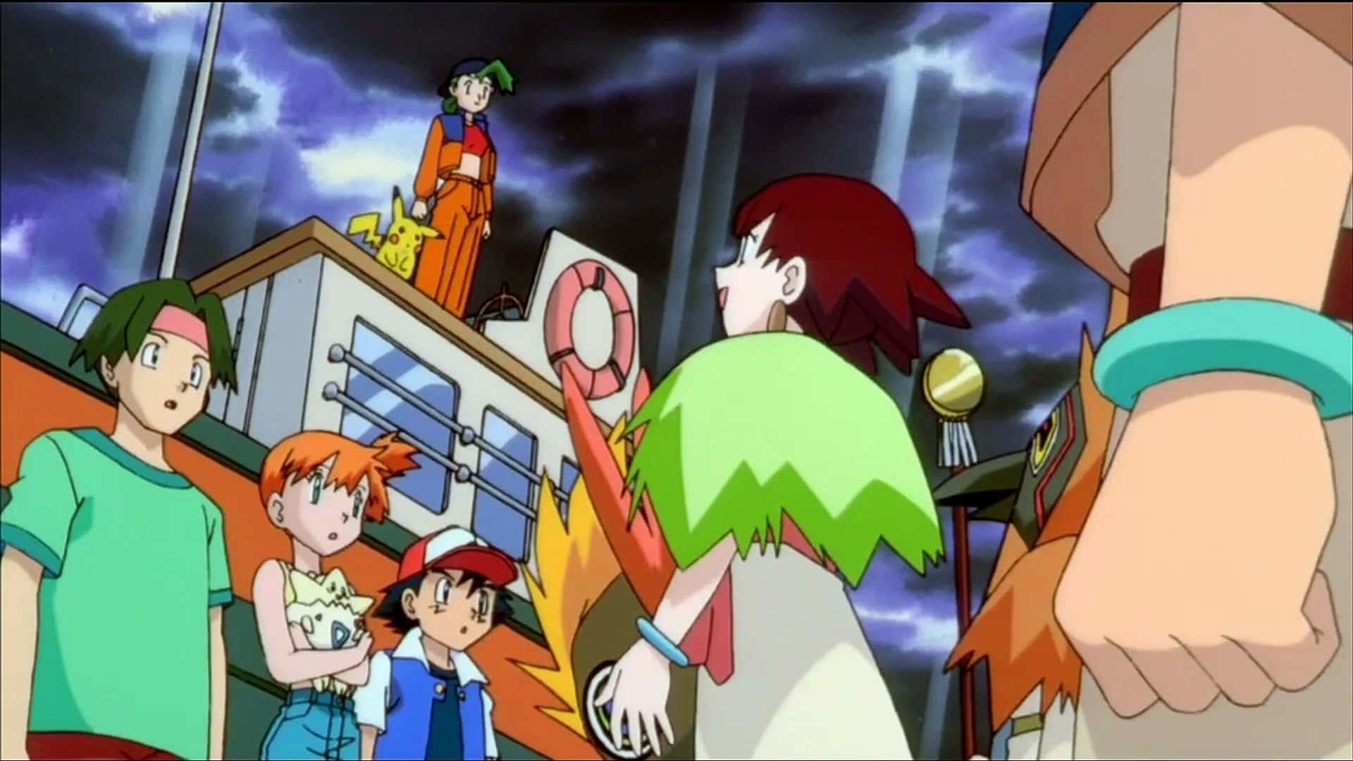 Встреча героев из Pokémon 2000 Обои