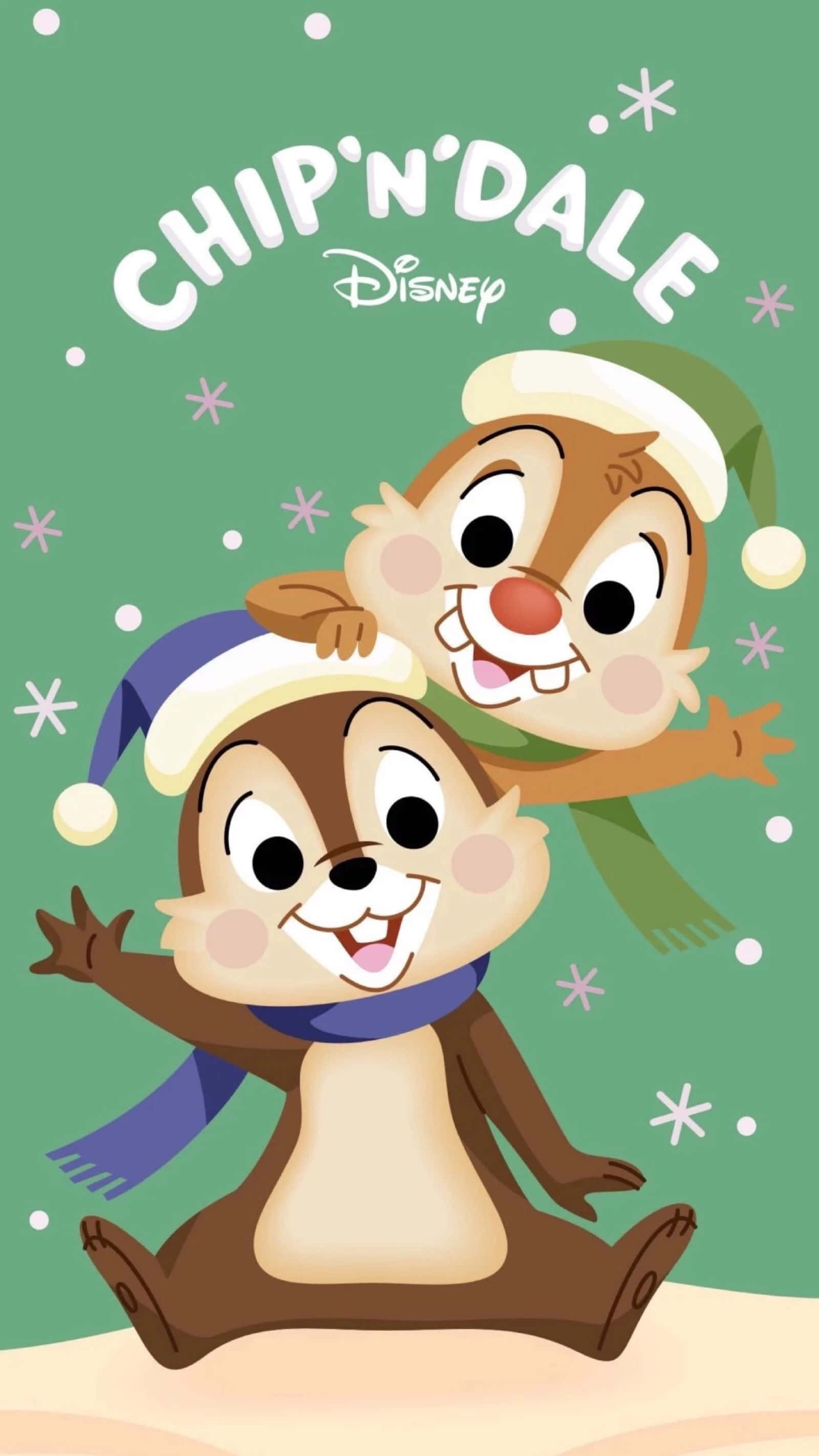 Встречайте Рождество с любимыми персонажами Disney! Обои