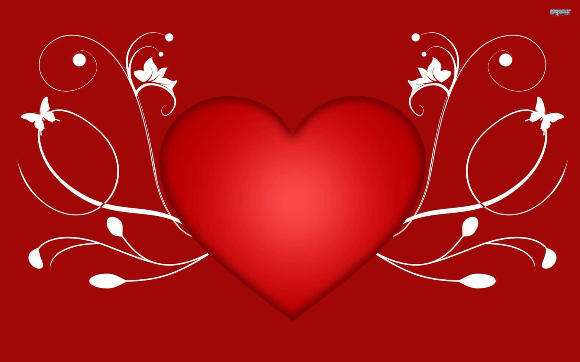 Выразите свою любовь с помощью сердечного подарка — воздушного шара в форме сердца. Обои