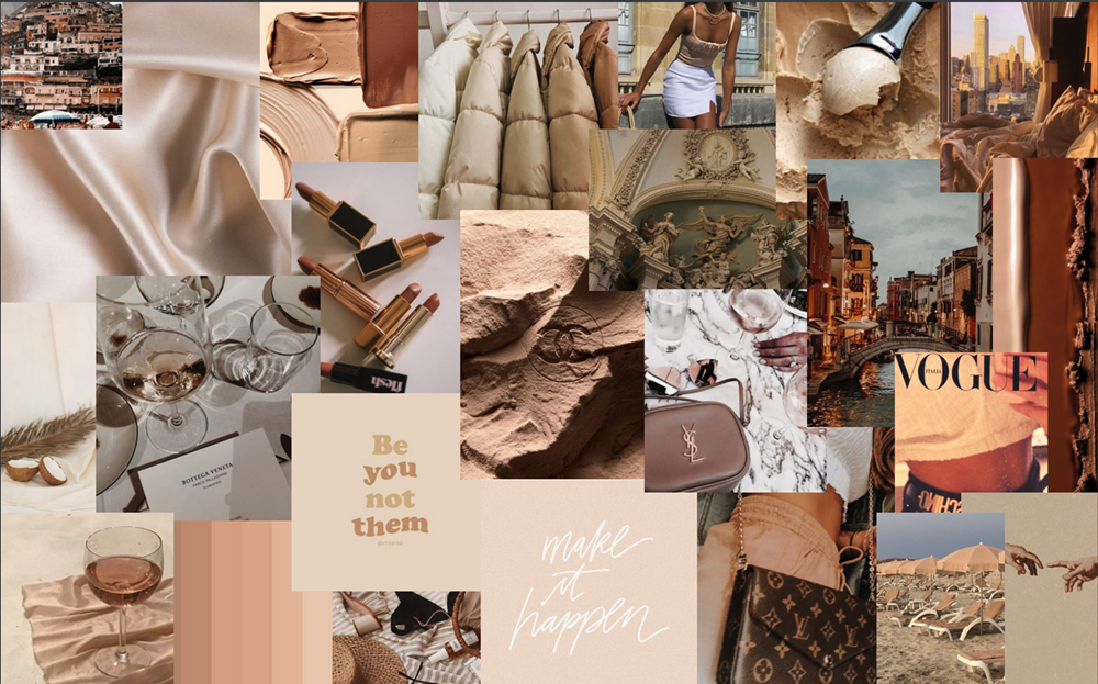 Гармония бежевого - минималистичный эстетичный фон Обои