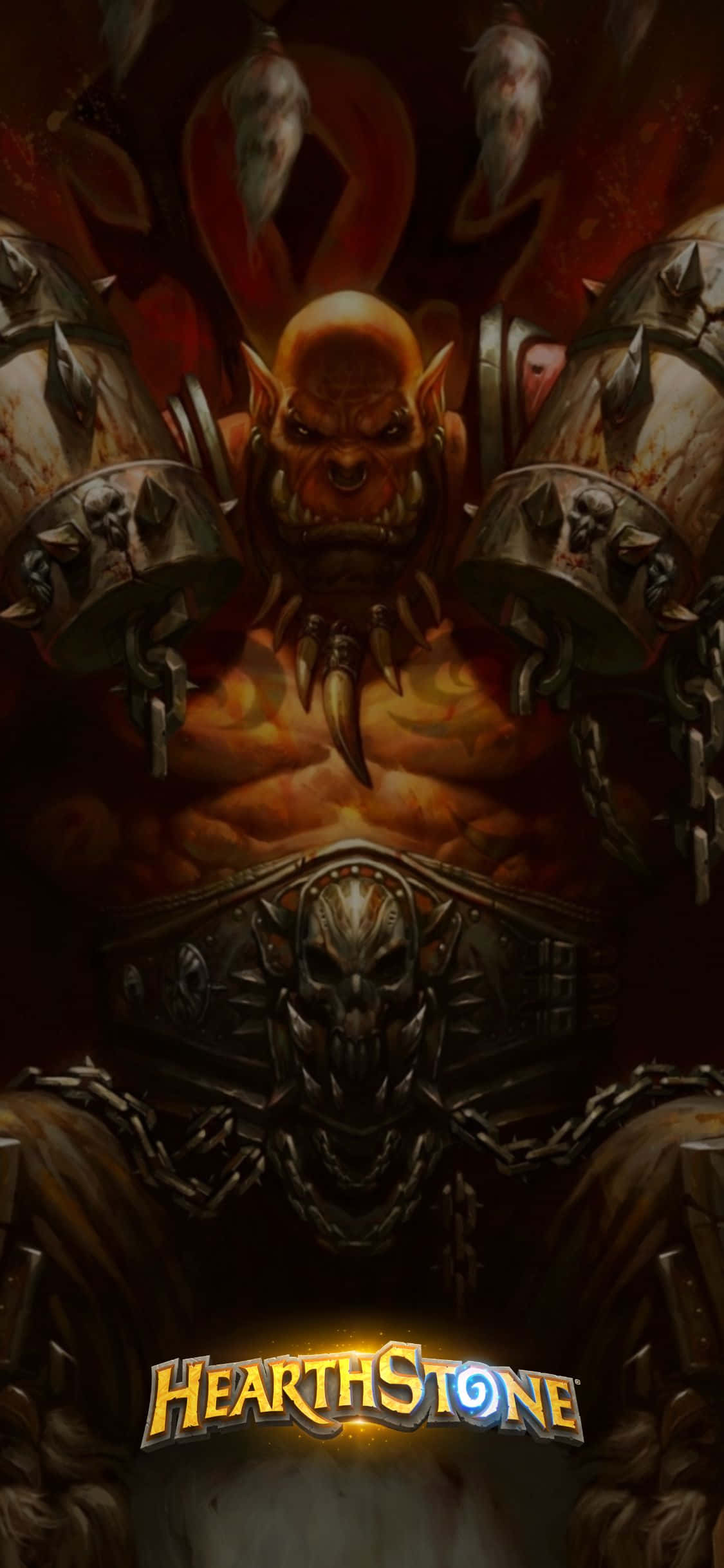 Гаррош Адский Крик iPhone XS Hearthstone Заставка Обои