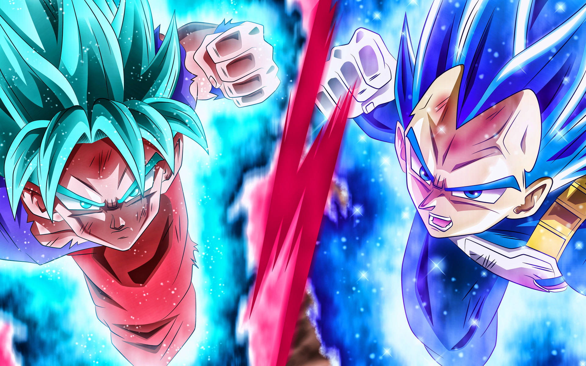 Гоку и Вегета DBZ 4K — Драгон болл зет гиф Обои