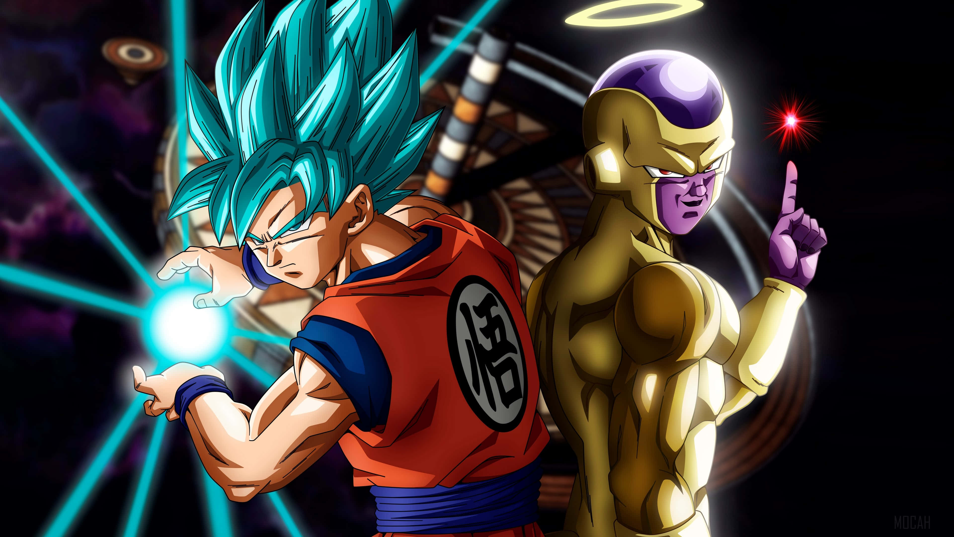 Гоку и Золотой Фриза Dragon Ball Super Обои