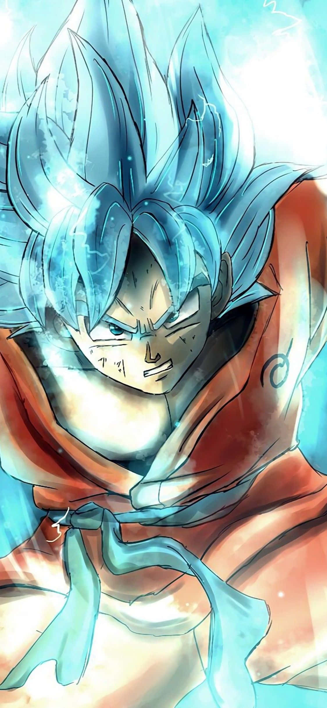 Гоку Супер Сайян Бог Dragon Ball Super iPhone Обои