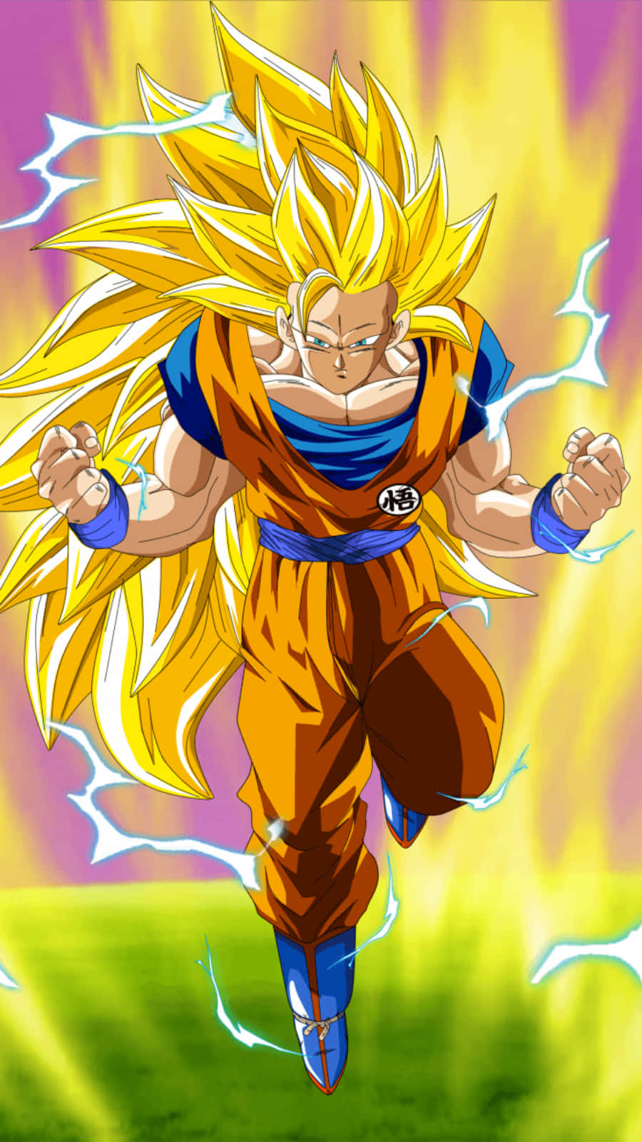 Гоку Супер Сайян 3 Dragon Ball Super iPhone Обои