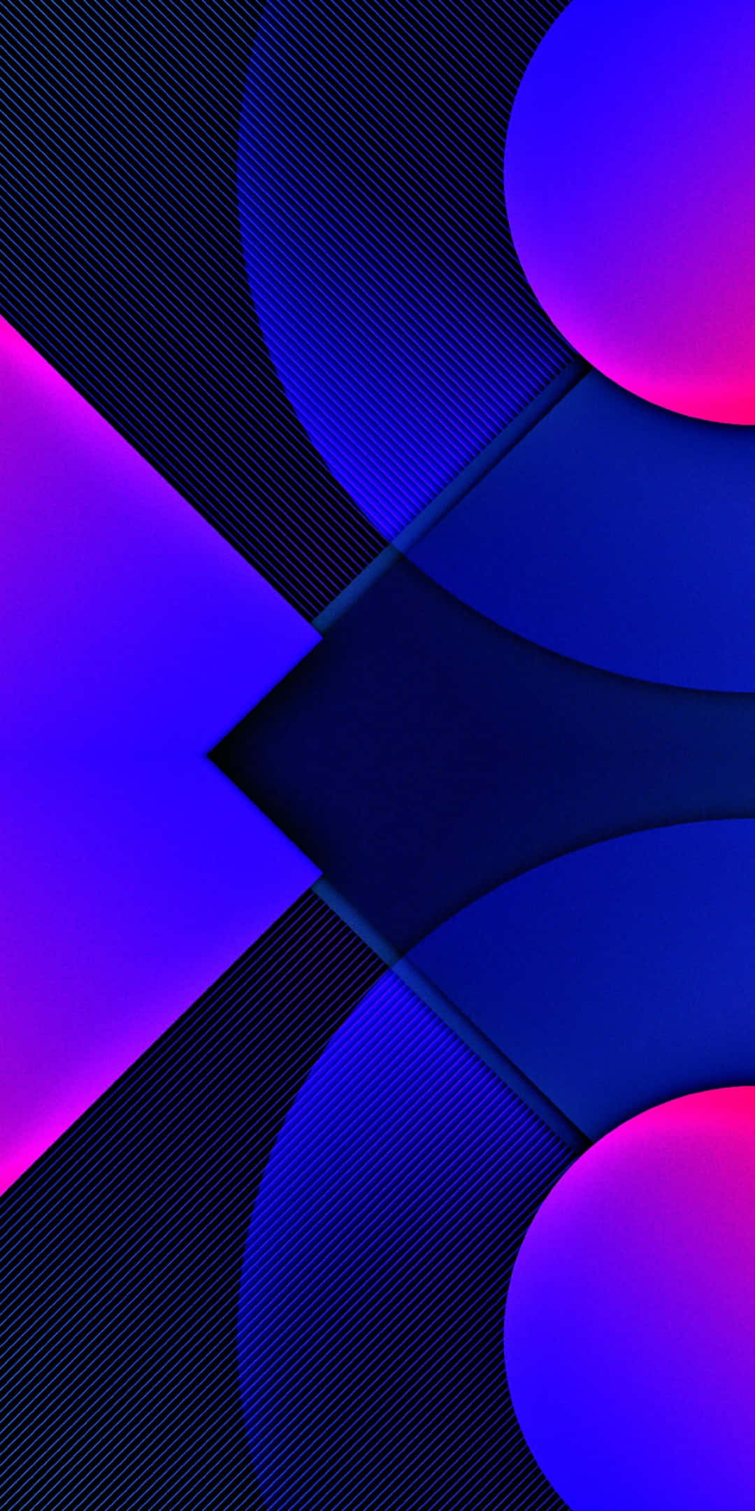Градиентная форма на фоне Pixel 3 Material Обои