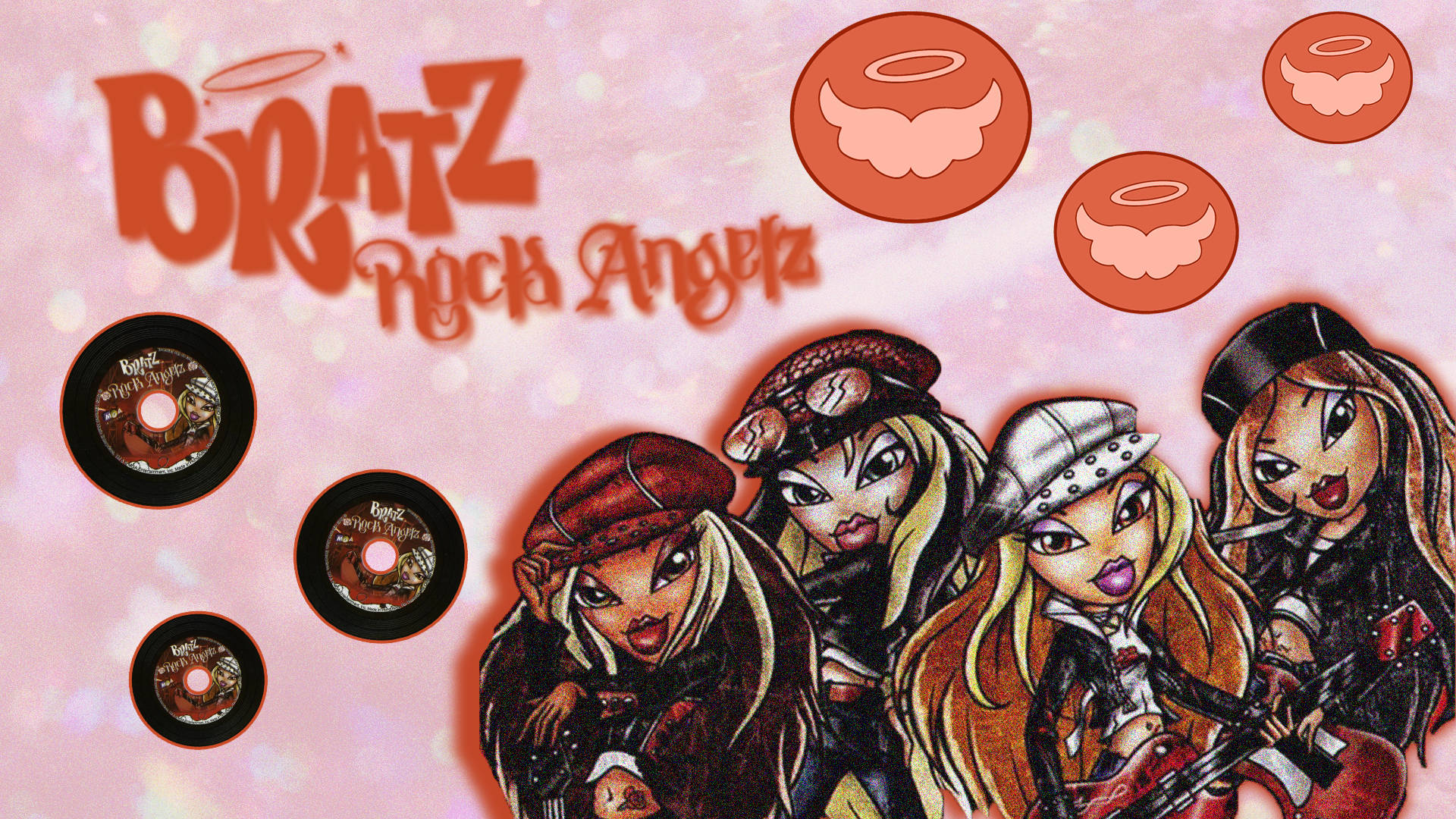 Девочки из группы Bratz Aesthetic Rock Angelz Обои