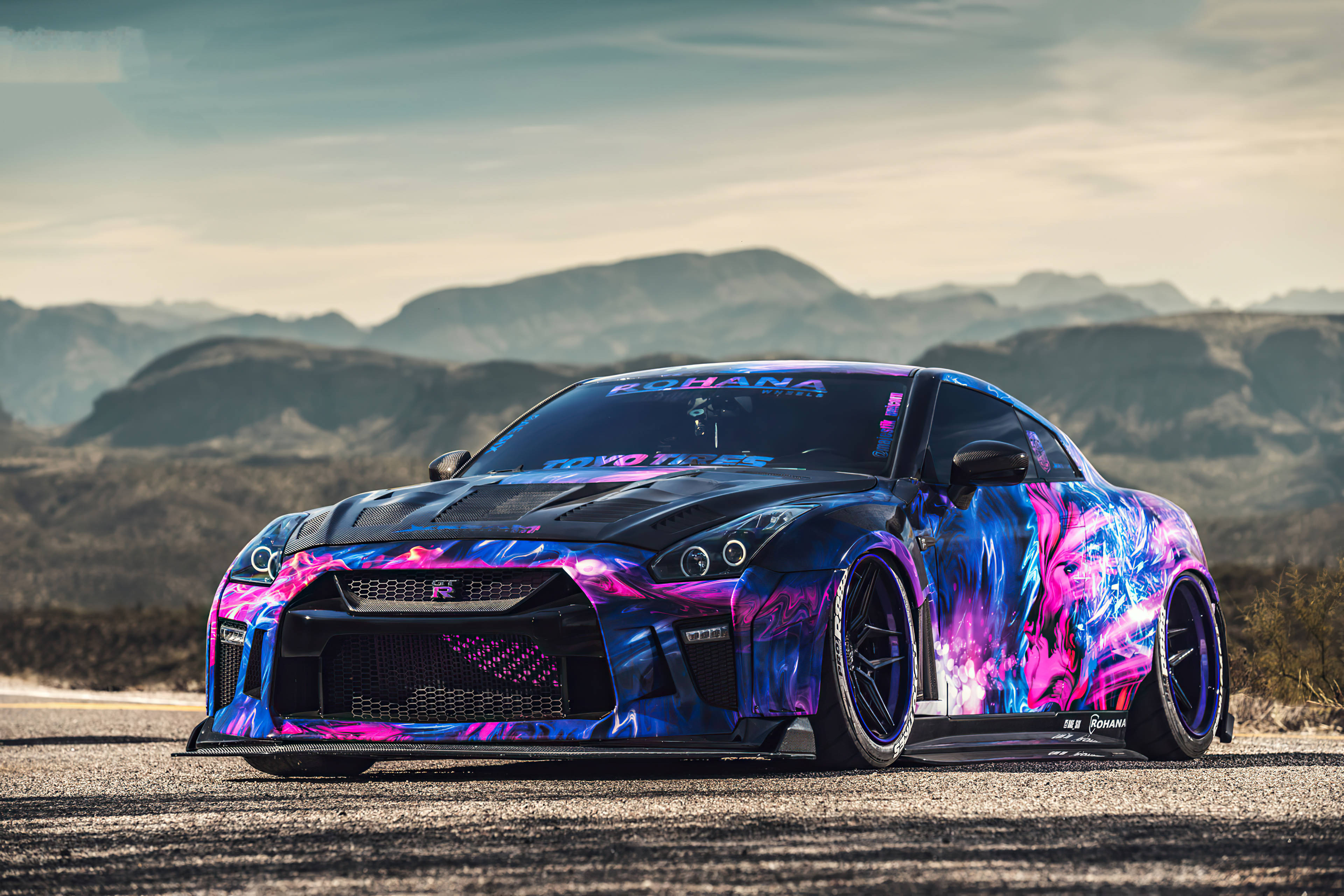 Детализированный Nissan GT R 4K Обои