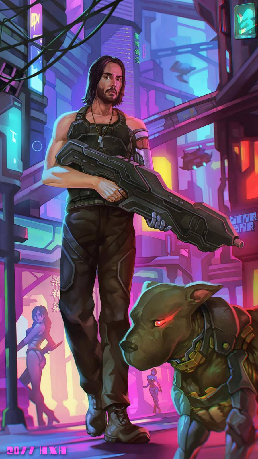 Джонни Сильверхенд Cyberpunk 2077 iPhone Обои