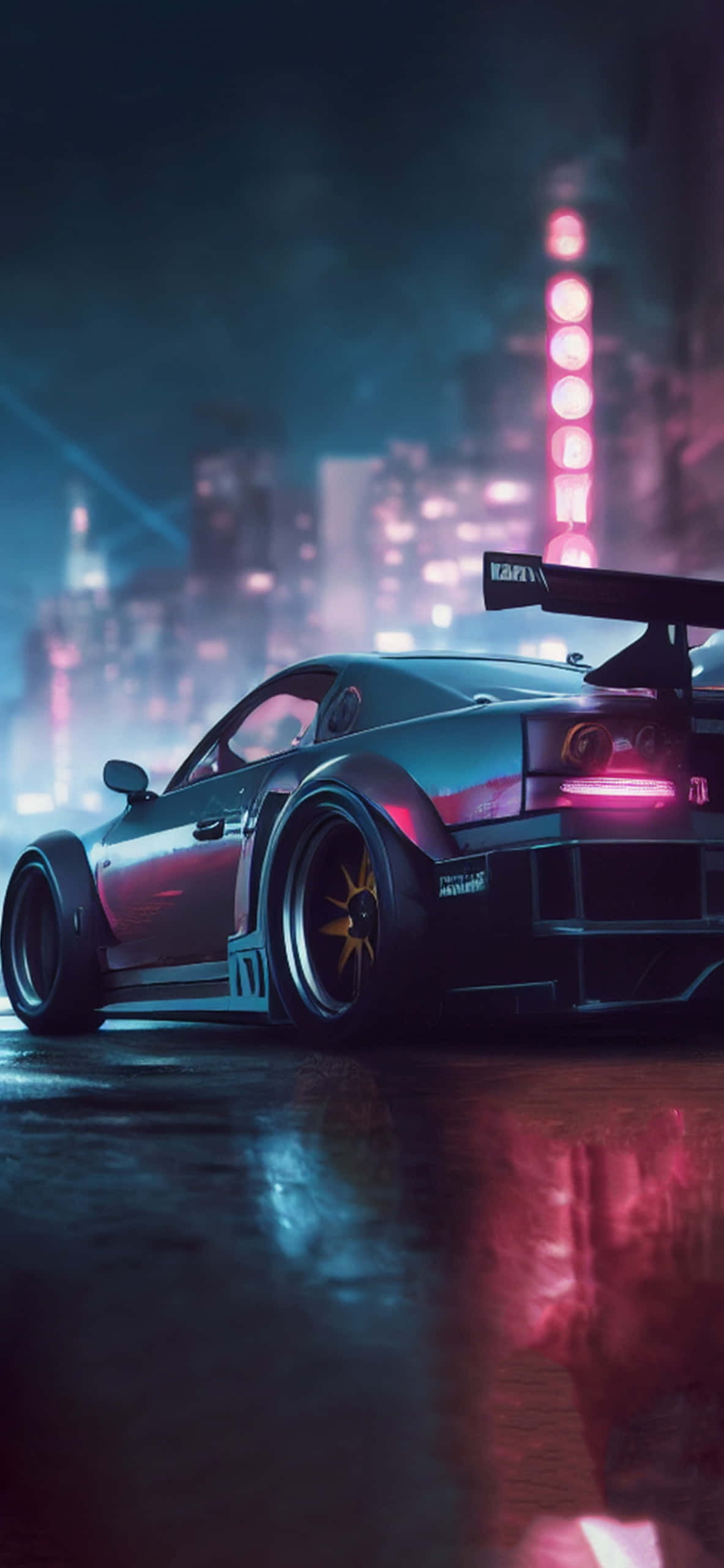Динамичный игровой опыт на Pixel 3 – фон Need For Speed Heat Обои
