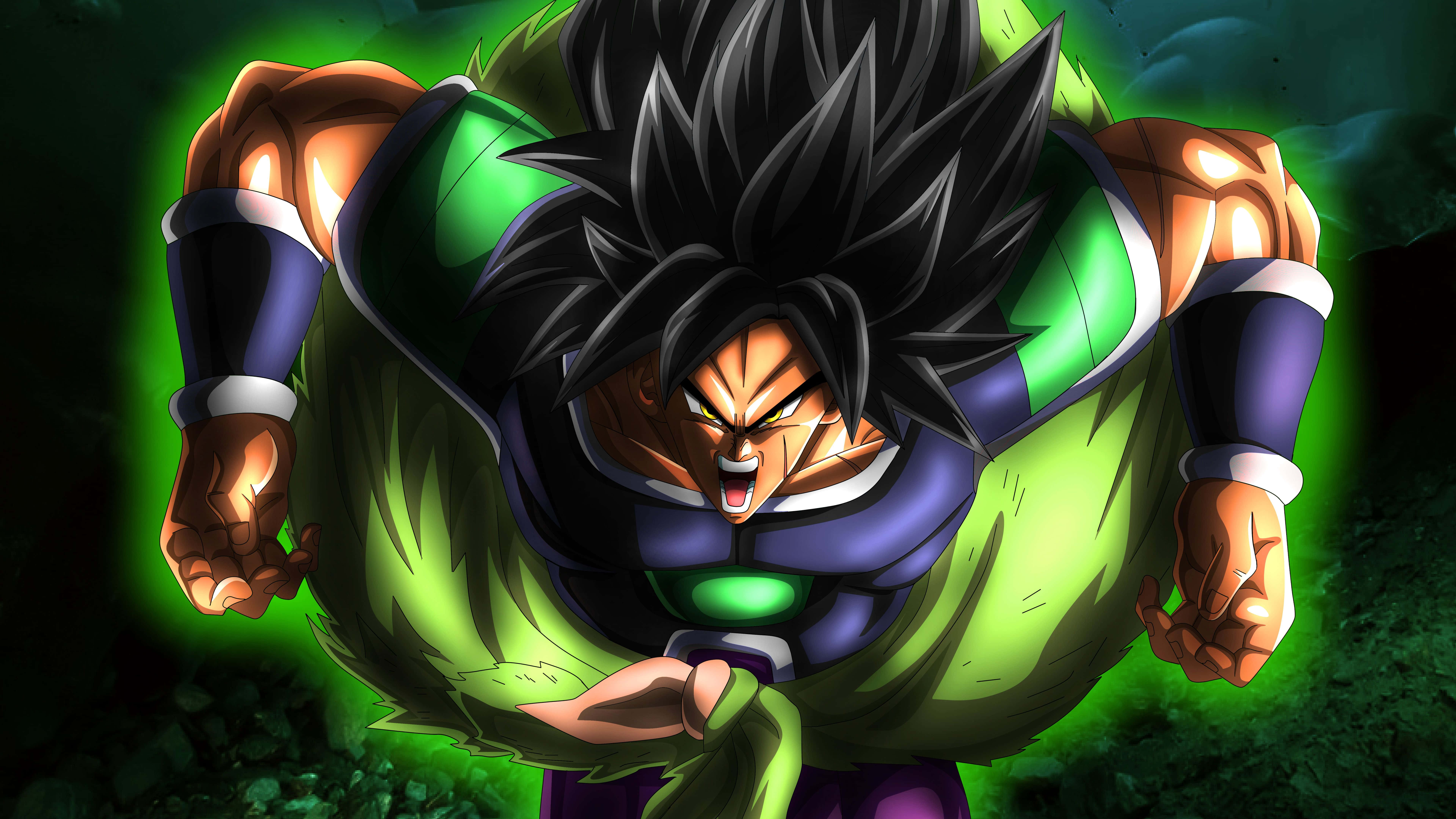 Долгожданная битва между Гоку и Броли в фильме Dragon Ball Super Broly Обои