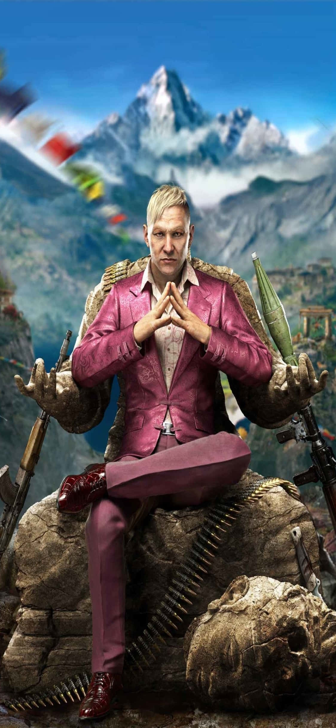 Живописный вид открытого мира Far Cry 3 на iPhone X Обои