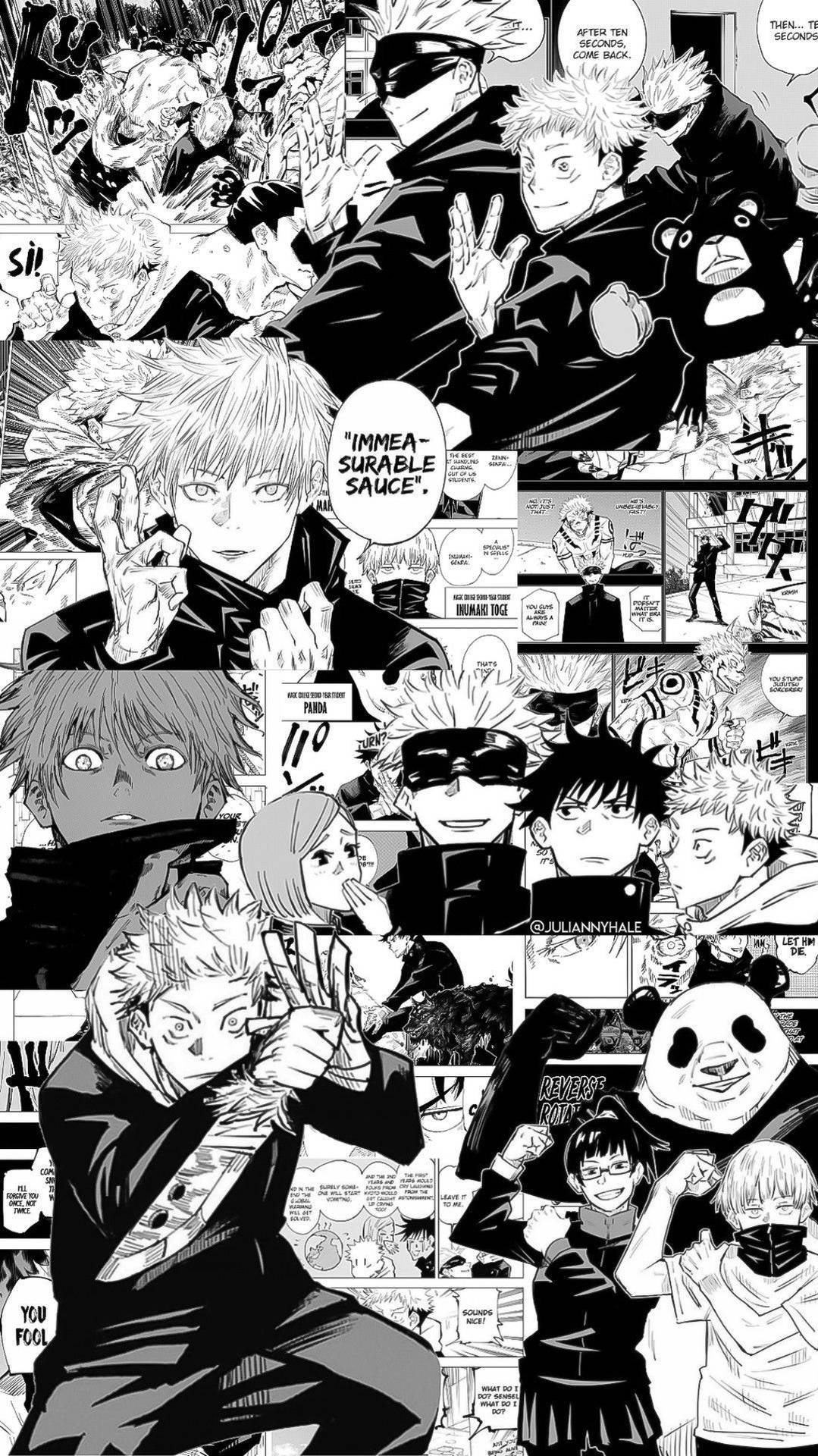 Чёрно-белая манга Jujutsu Kaisen