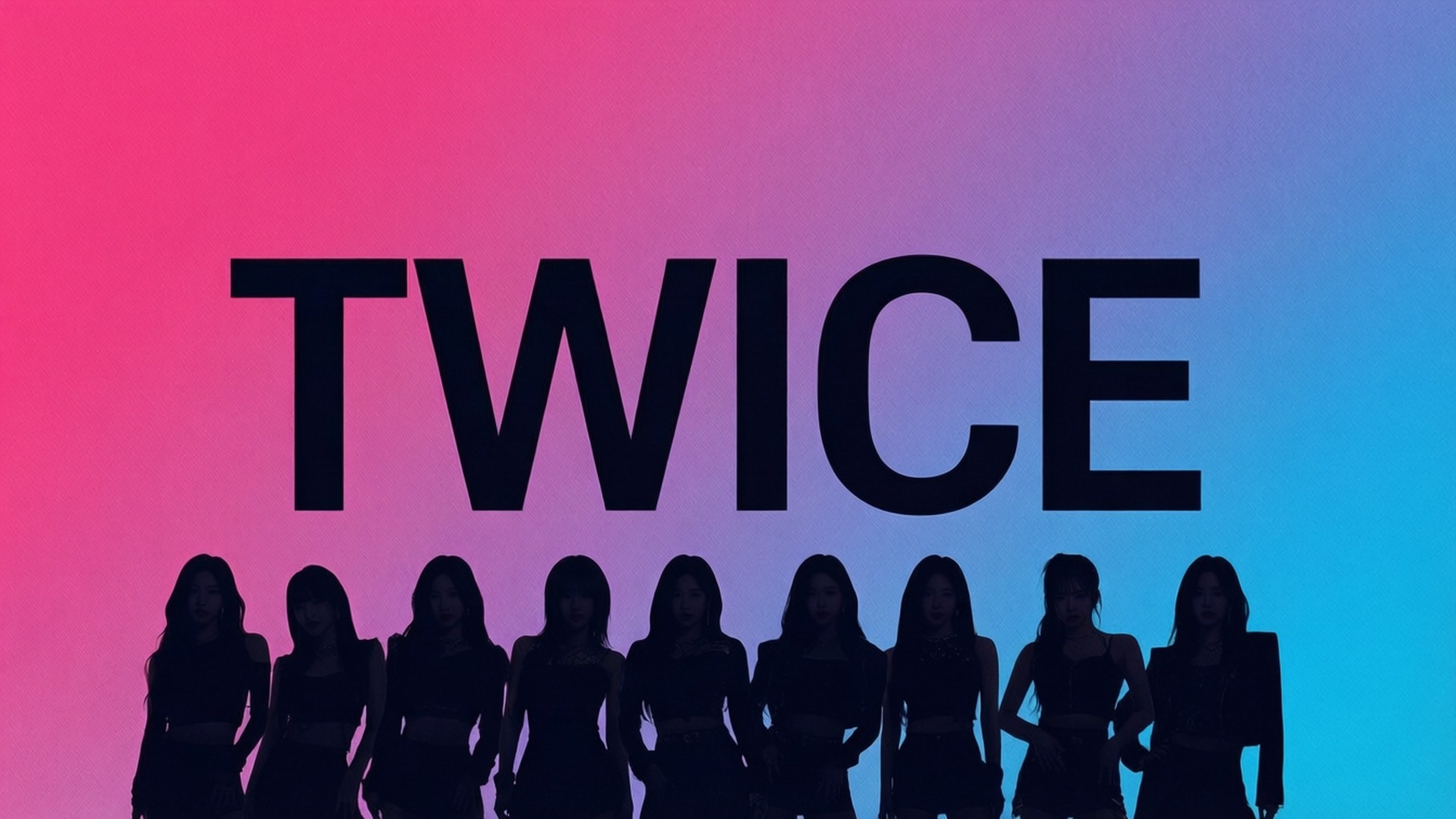 Жирный шрифтовой TWICE Обои