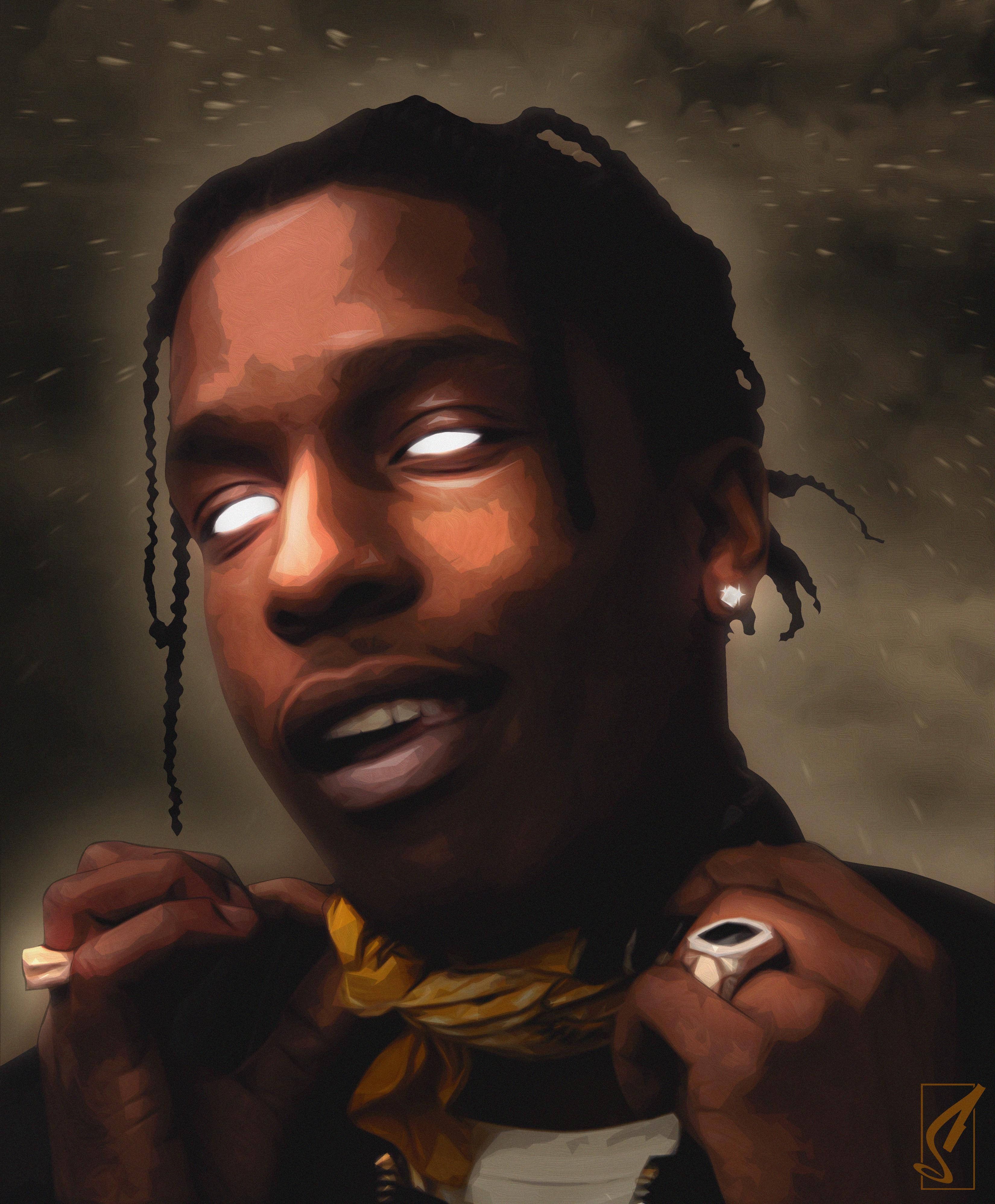 Жуткий арт Asap Rocky Обои