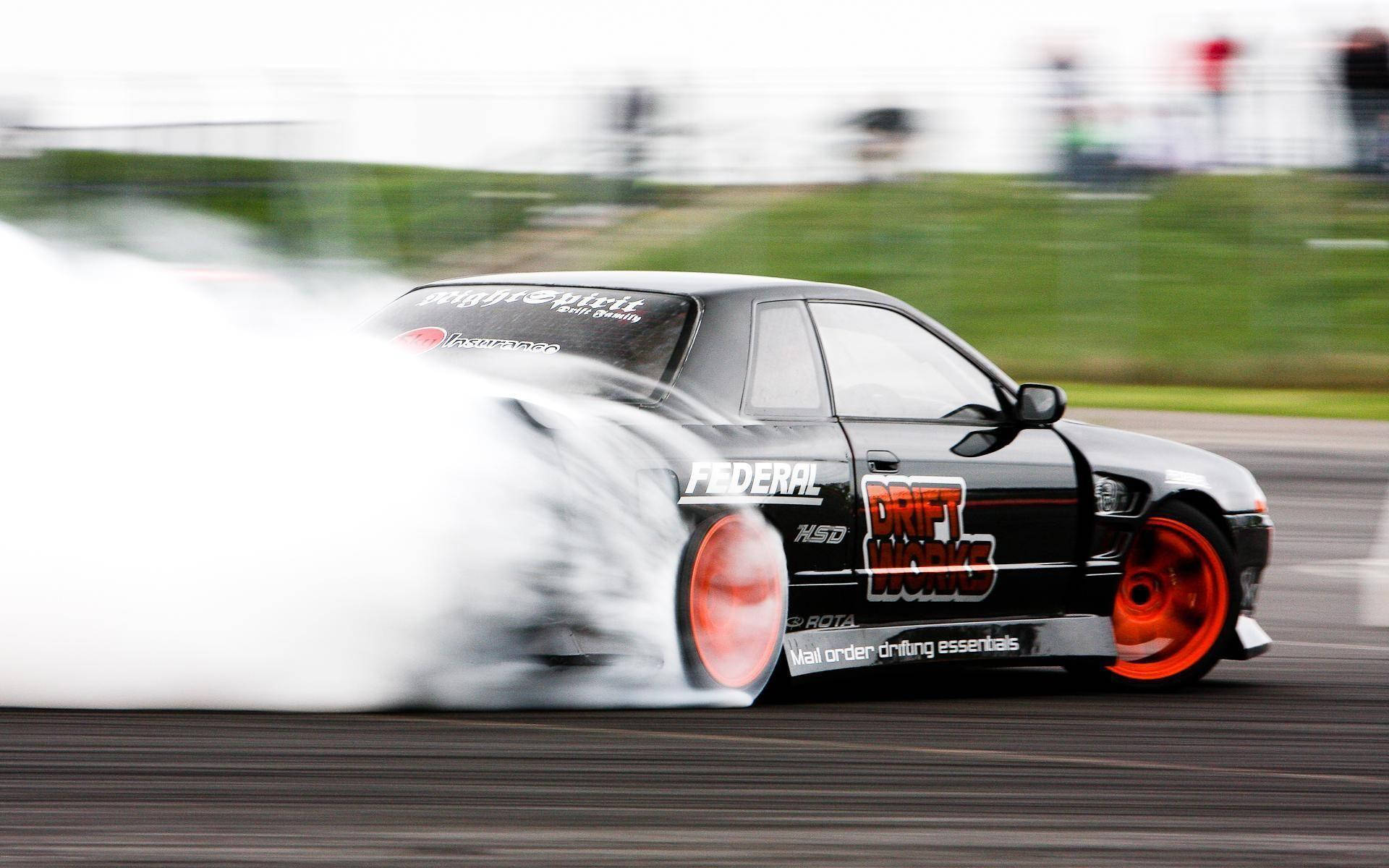 Задний вид Nissan Skyline для дрифта Обои