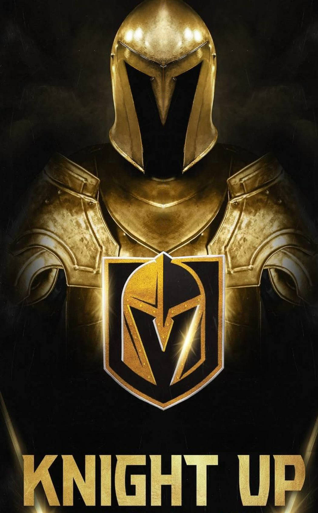 Захватывающее действие Vegas Golden Knights с их трансформирующимся логотипом Обои