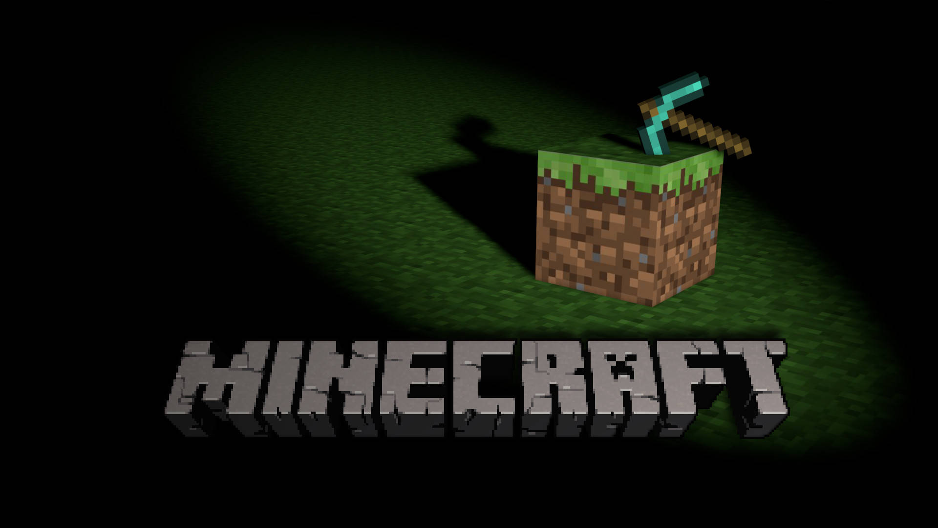 Захороненный синий топор крутой Minecraft — Майнкрафт Обои