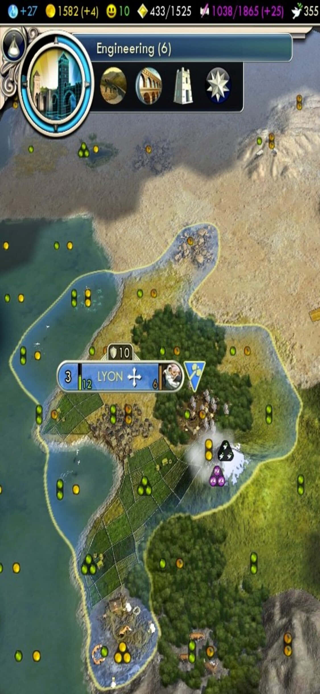 Играйте в классическую пошаговую стратегию Civilization V на вашем iPhone X Обои