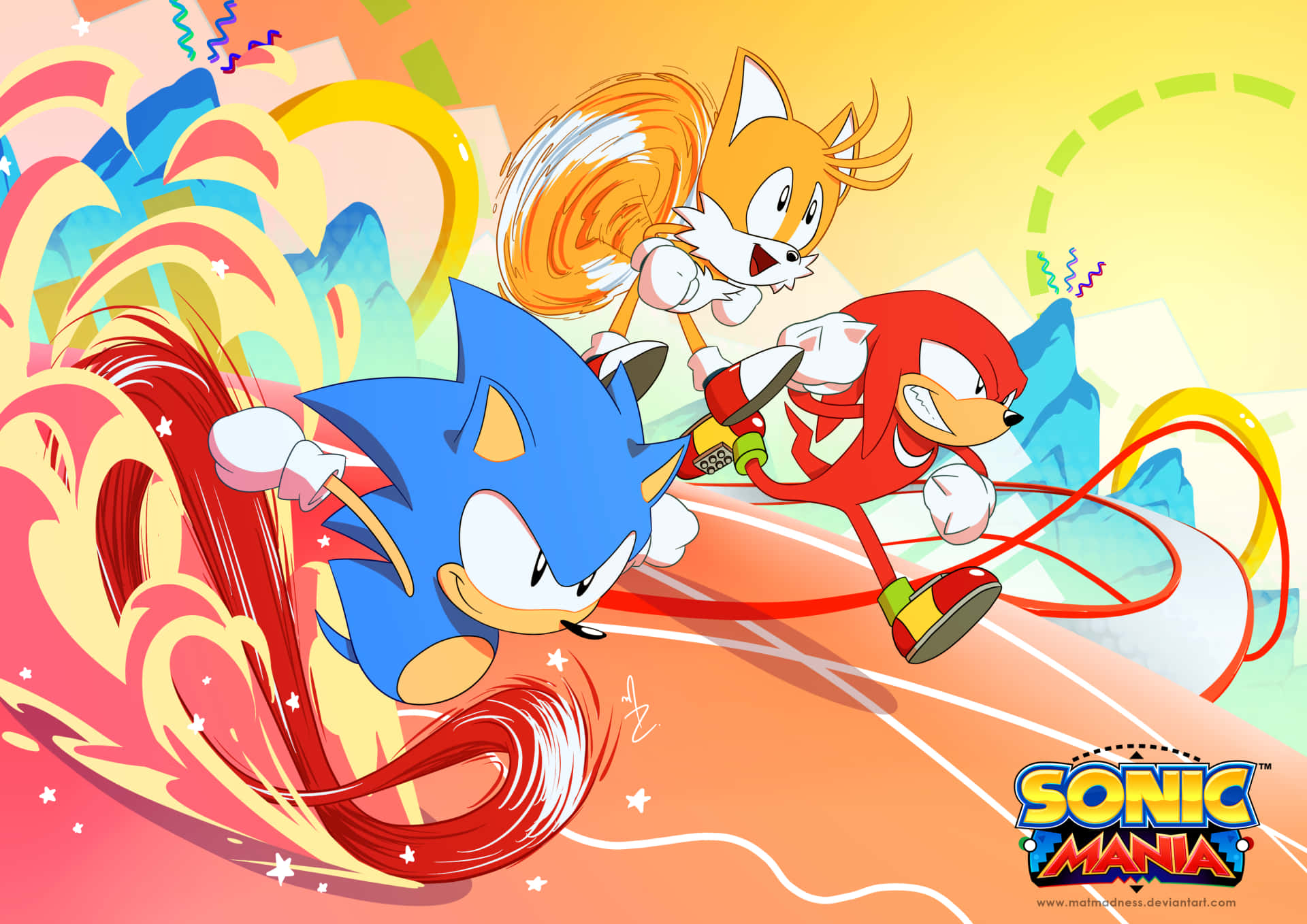 Играйте в ультимативный классический сайд-скроллер с Sonic Mania! Обои