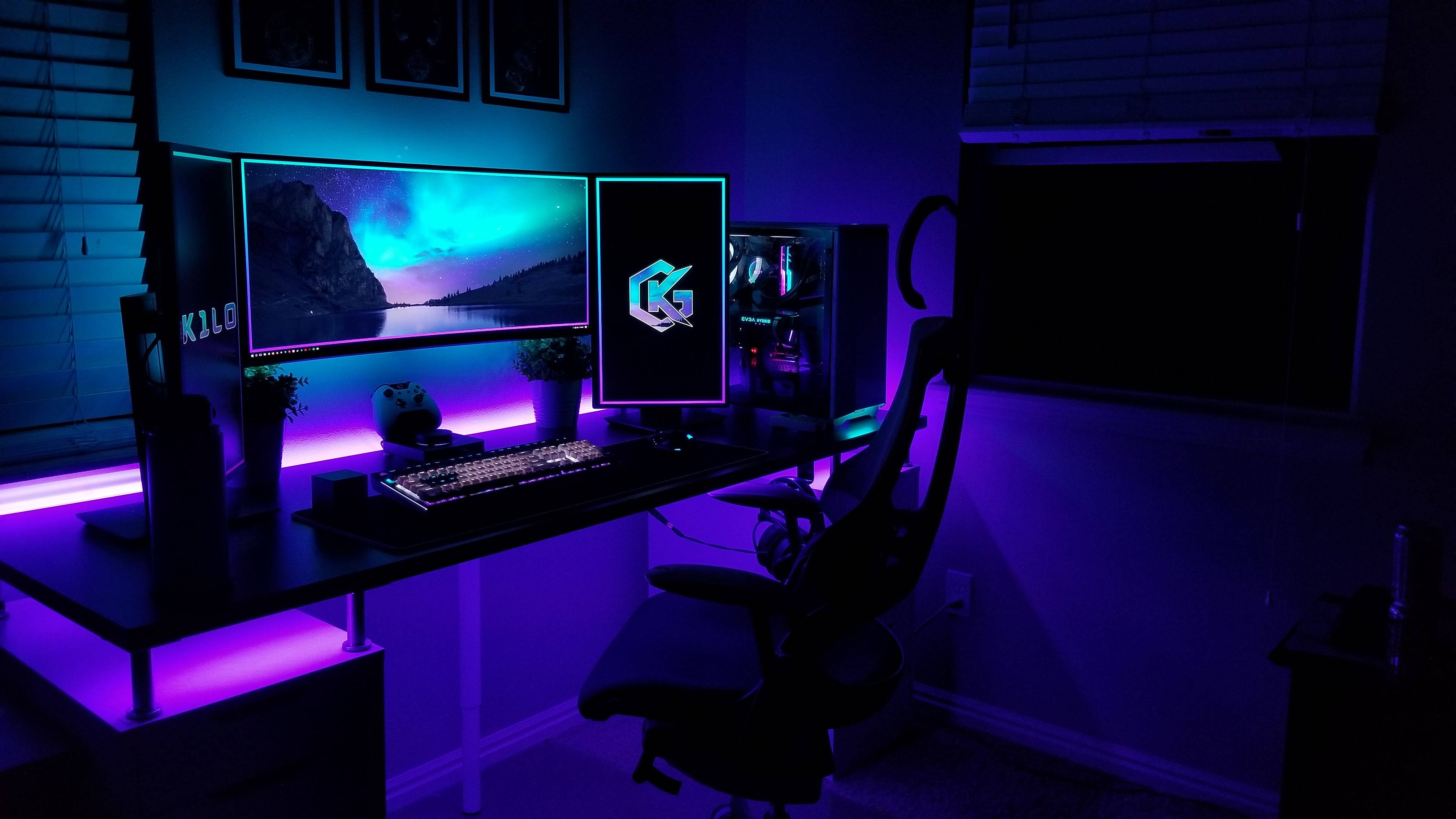 Игровой ПК с RGB-подсветкой 4K Обои