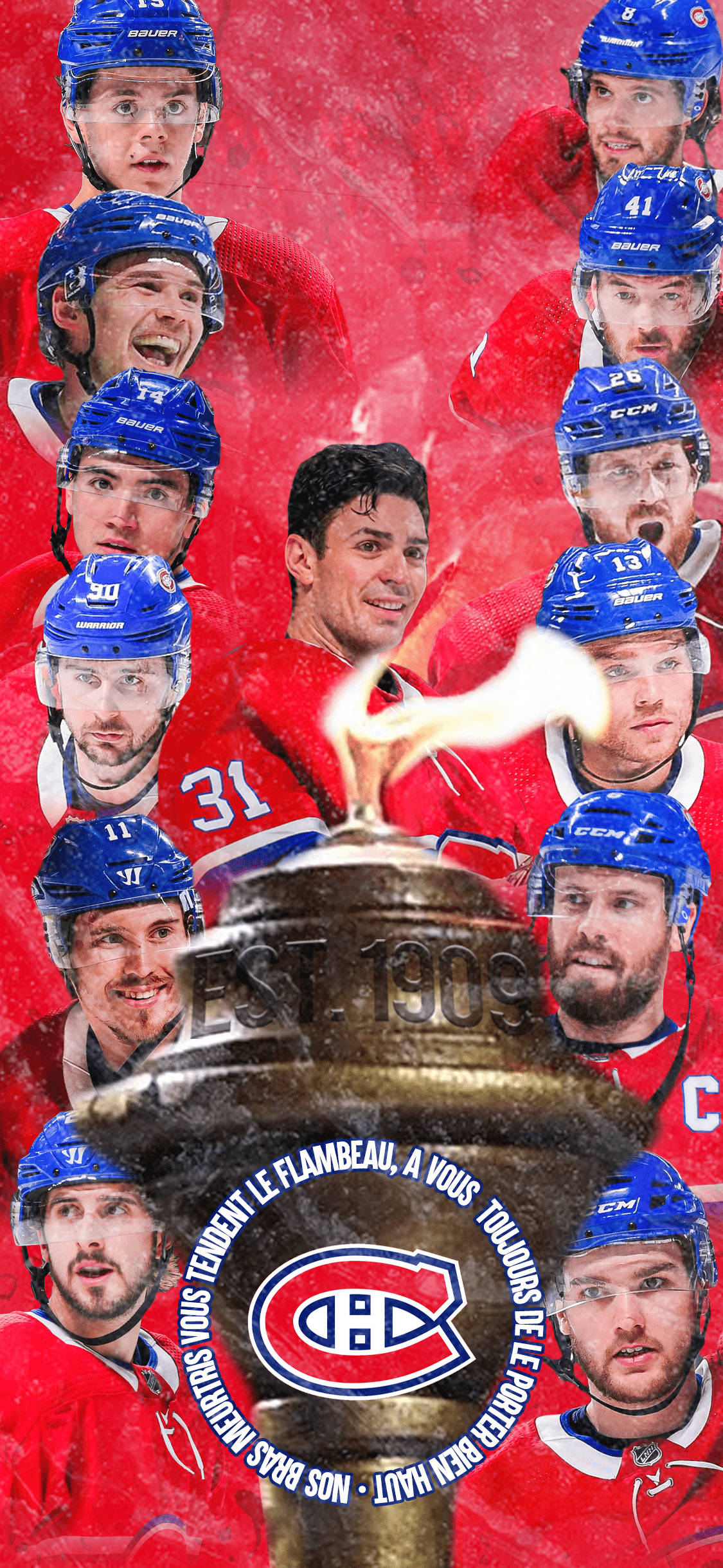 Игрок Montreal Canadiens Phone Обои