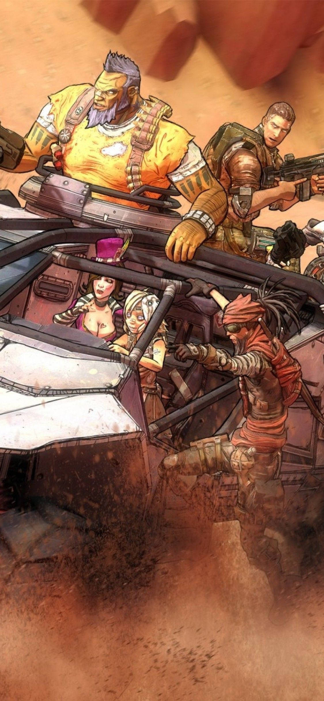 Испытайте thrill межгалактического приключения с Borderlands на вашем iPhone Обои
