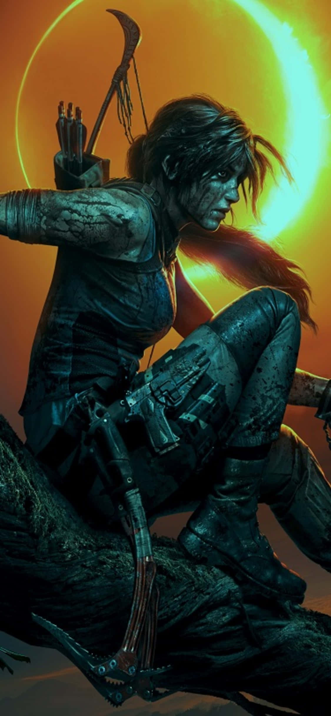 Исследуйте катакомбы Shadow of the Tomb Raider на iPhone X Обои