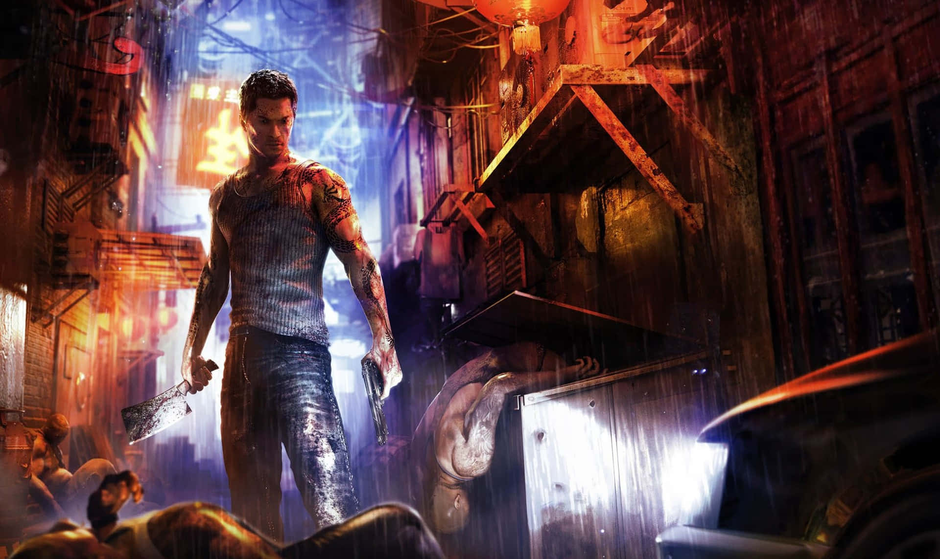 Исследуйте криминальный мир Гонконга в Sleeping Dogs Обои