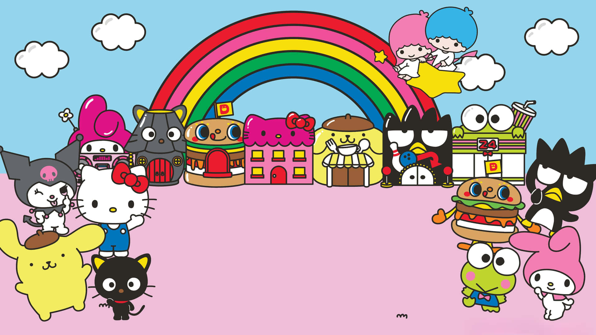 Фон Sanrio — Sanrio гиф Обои