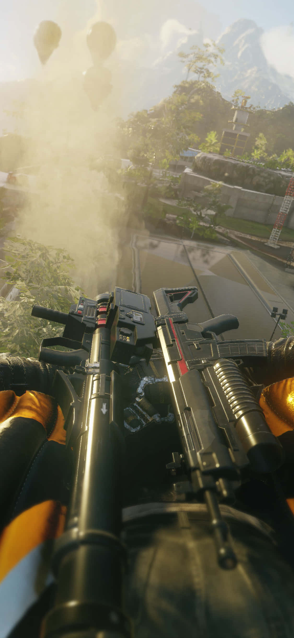 Исследуйте мир безграничных возможностей с iPhone X Just Cause 4 Обои