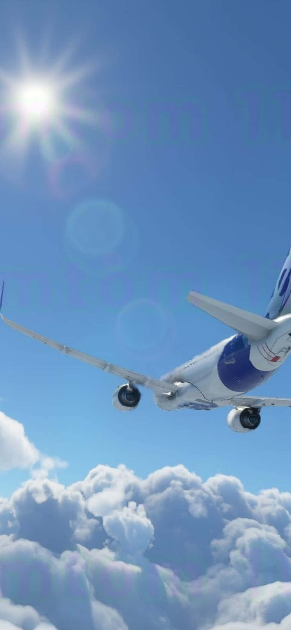 Исследуйте новые миры с iPhone Xs Microsoft Flight Simulator Обои