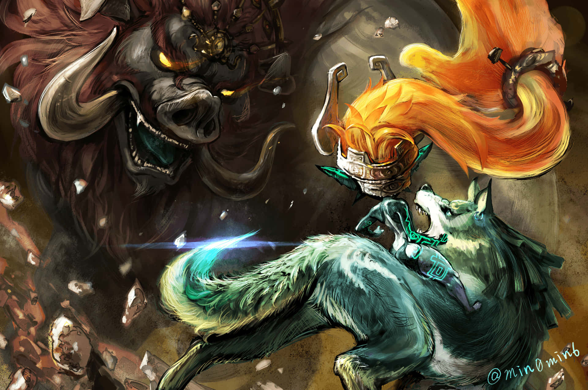 Исследуйте опасные земли Хайрула в The Legend of Zelda: Twilight Princess Обои