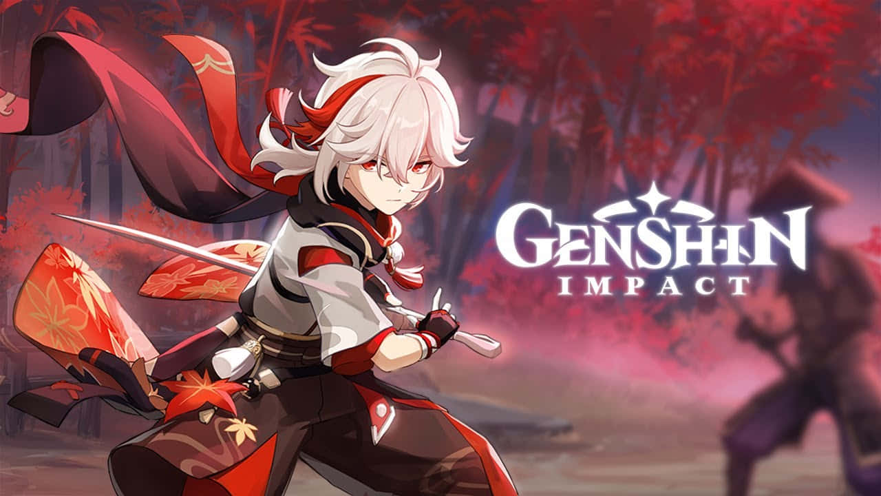 Кадзуха Genshin Impact Персонаж Обои