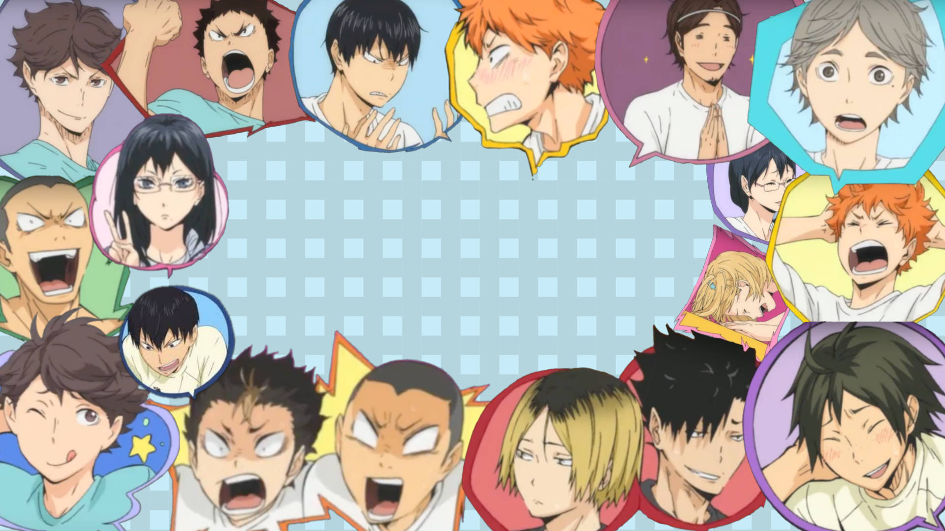 Карасуно команда идолов Haikyuu для рабочего стола Обои