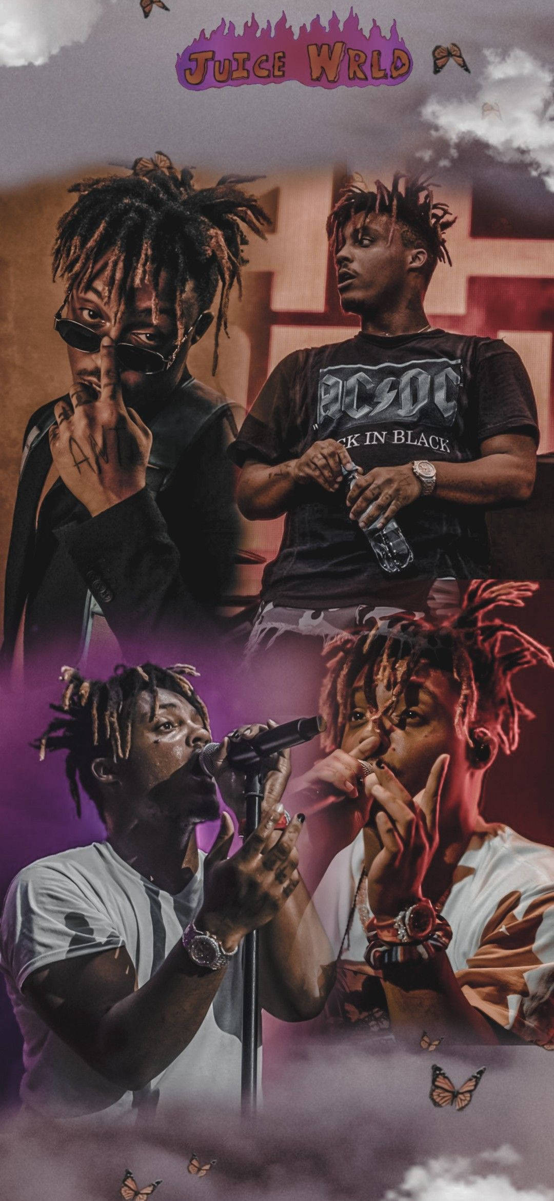 Коллаж портретов XXXTentacion Juice WRLD Обои