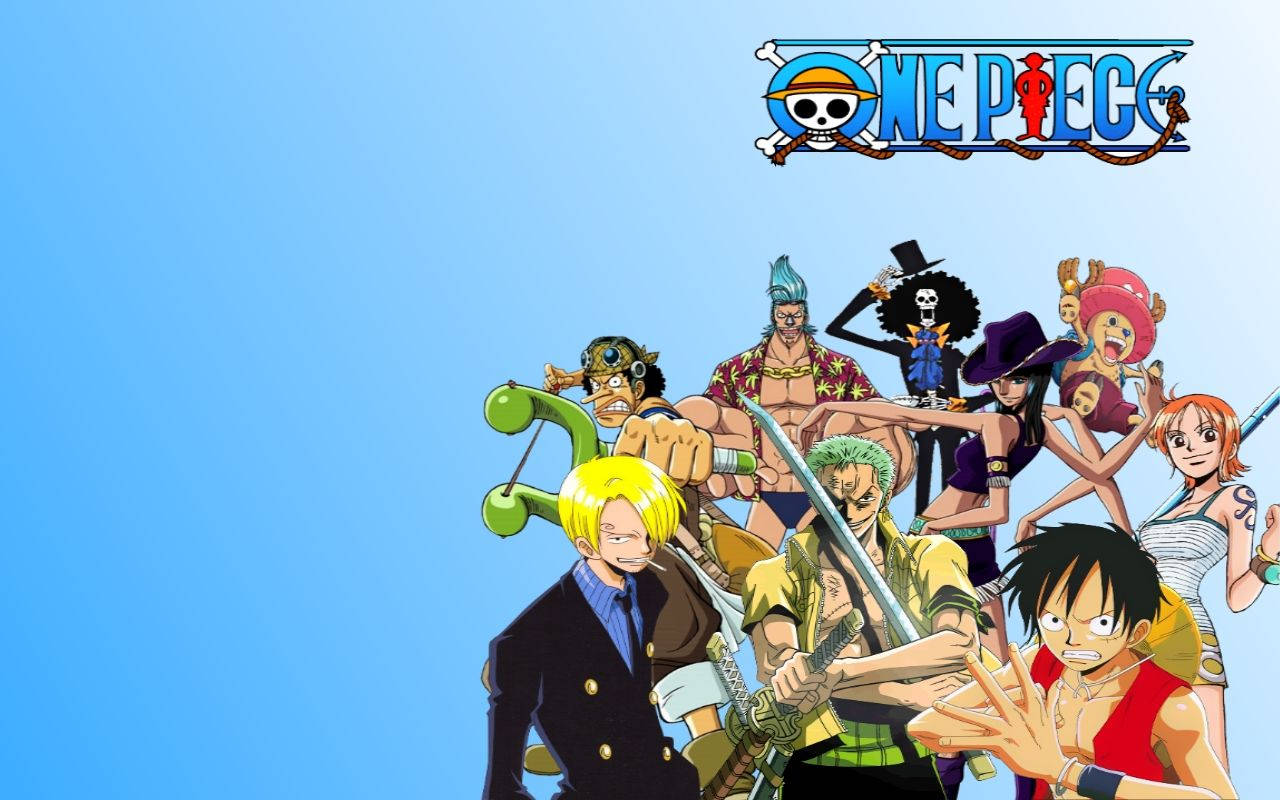 Обои с командой Пиратов Соломенной шляпы из One Piece