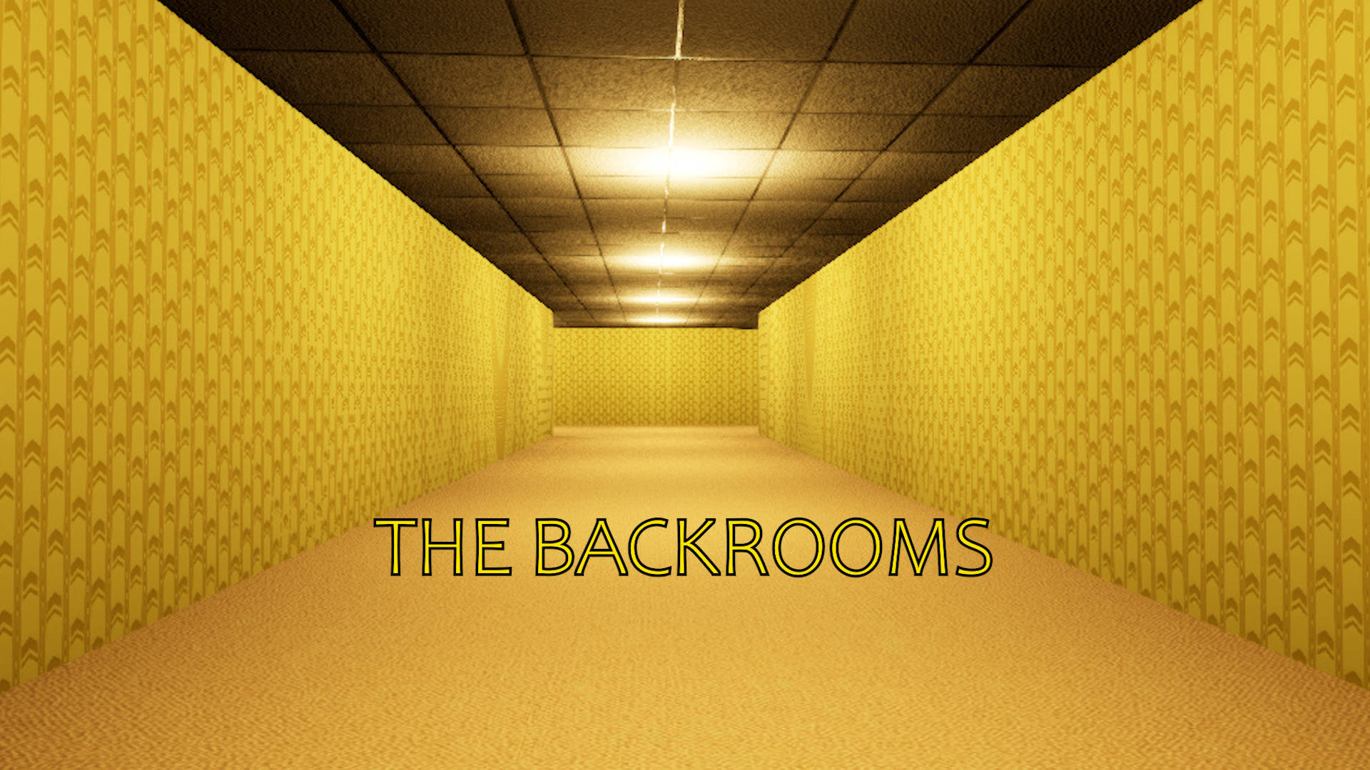 Коридор The Backrooms Обои